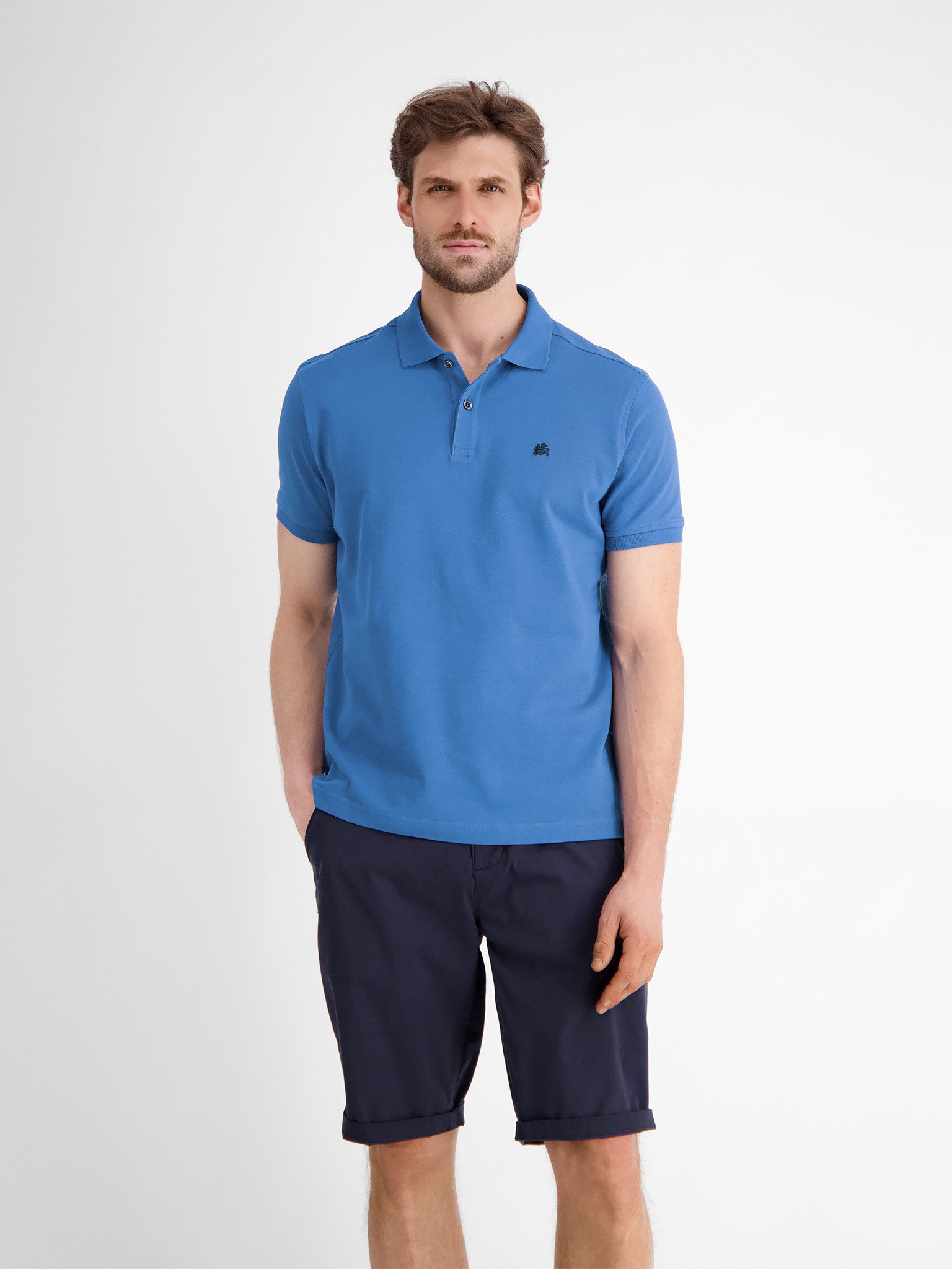 LERROS Kurzarmshirt mit Logostickerei auf der günstig online kaufen