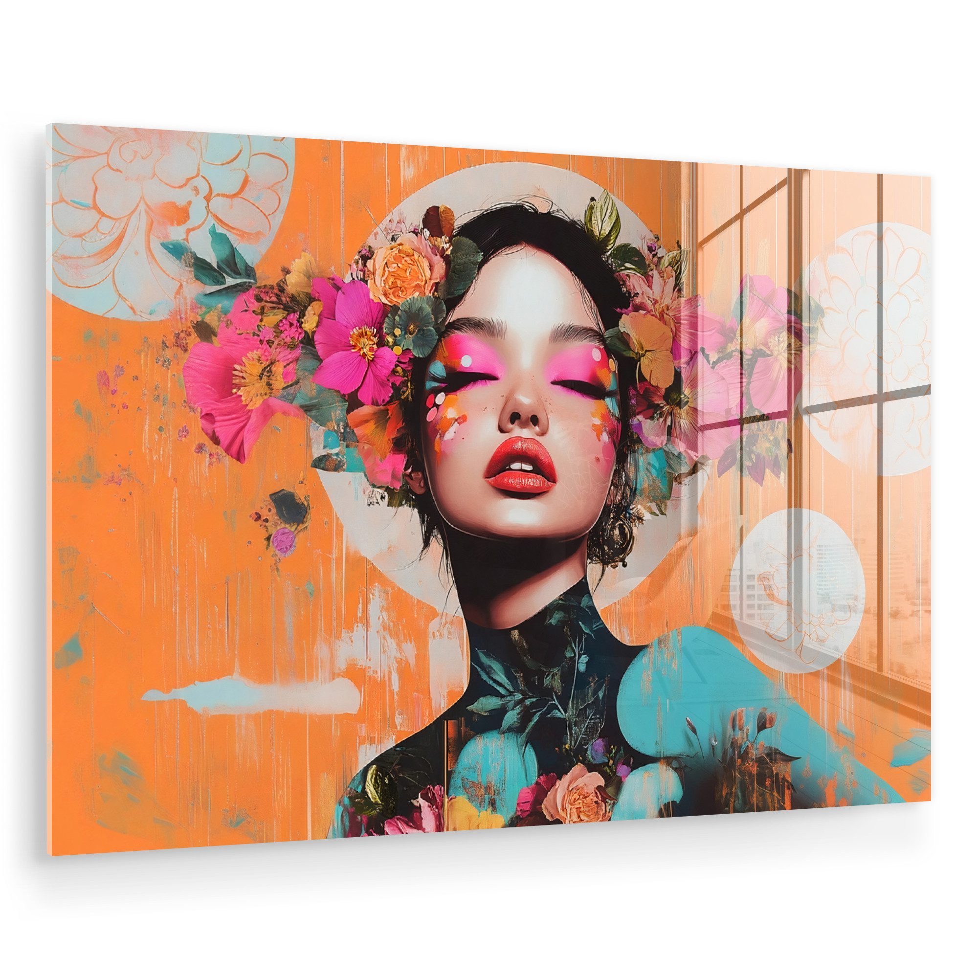 MuchoWow Acrylglasbild Porträt - Frau - günstig online kaufen