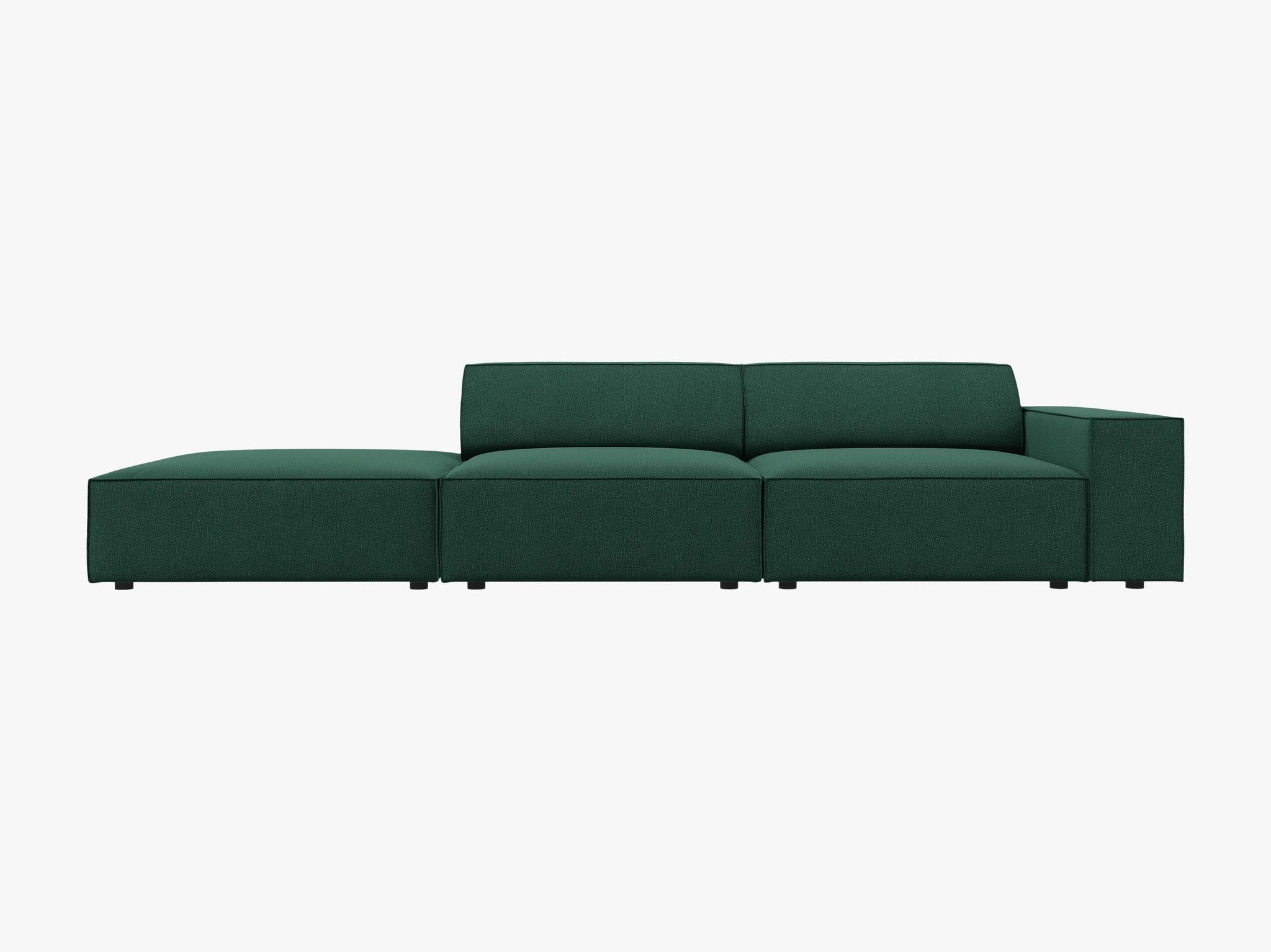 Micadoni Sofa Jodie, 3-Sitzer eine Seite offen