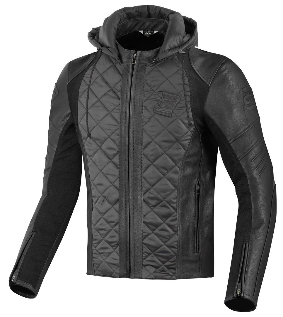 Bogotto Motorradjacke Radic Motorrad Leder-/Textiljacke Black