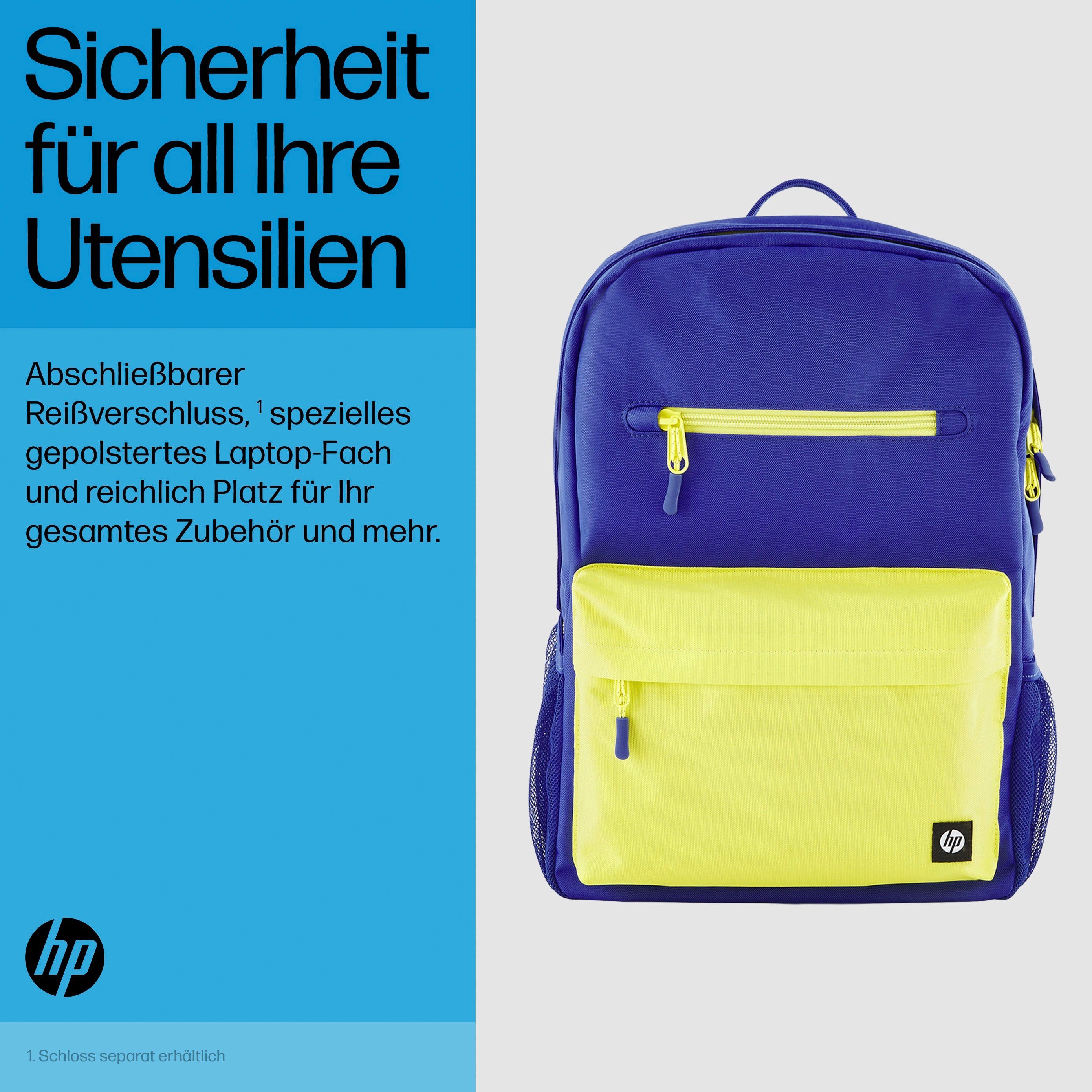 glänzend HP Notebook-Rucksack Blue Campus