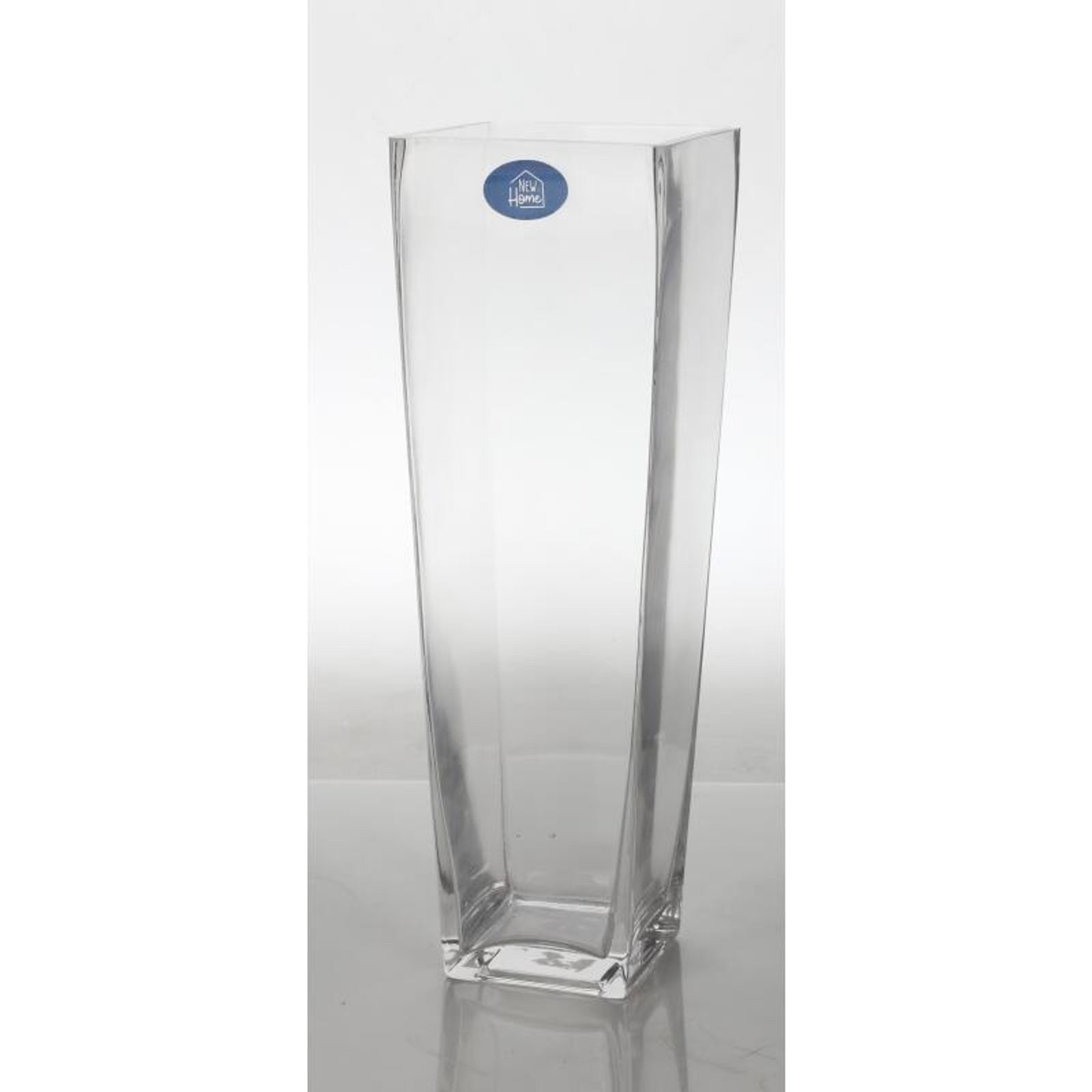 BURI Dekovase Glasvase eckig Glas Vase Blumenvase Blumen Haushalt wohnen