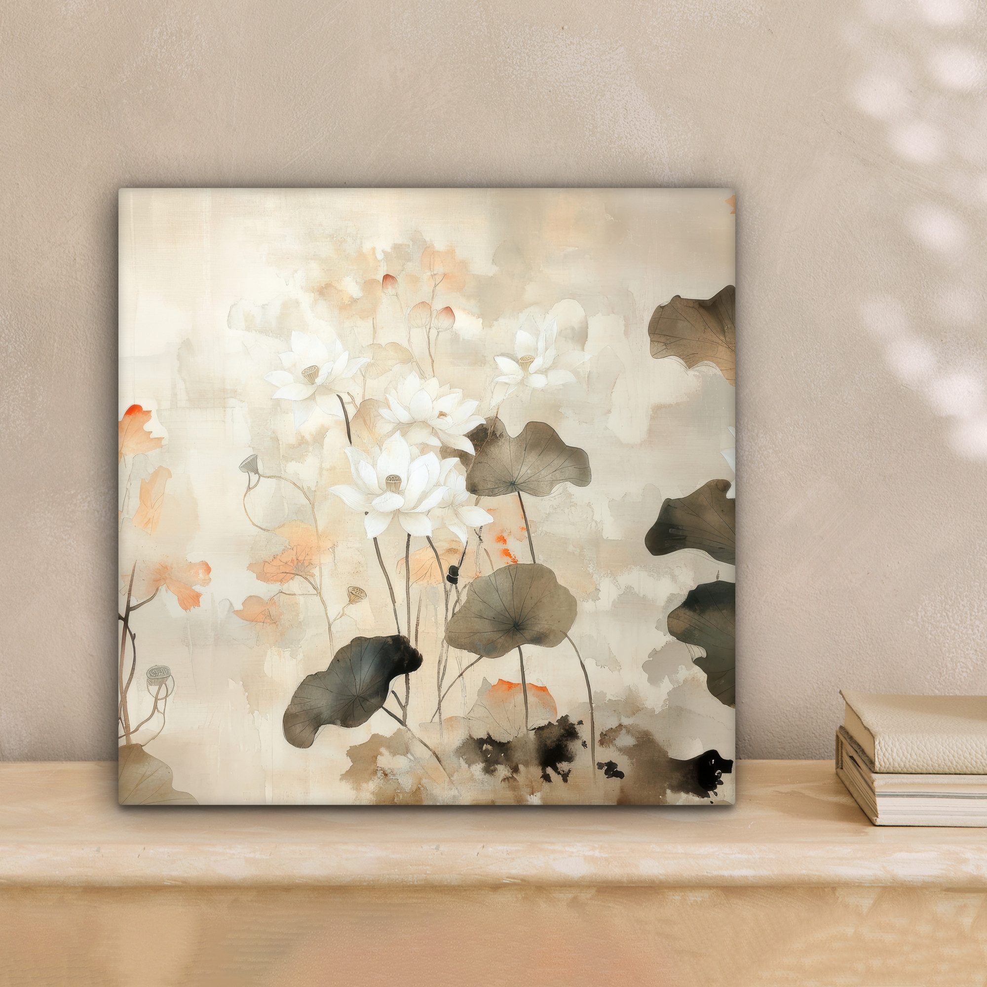 OneMillionCanvasses® Leinwandbild Blumen - Japandi - Wabi sabi, Fotodruck ( günstig online kaufen