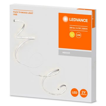 Ledvance LED-Streifen warmweiß, 3500K, 2,7W, 110lm, mit passendem Zubehör