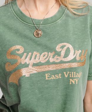 Superdry T-Shirt (1-tlg) Weiteres Detail, Pailletten