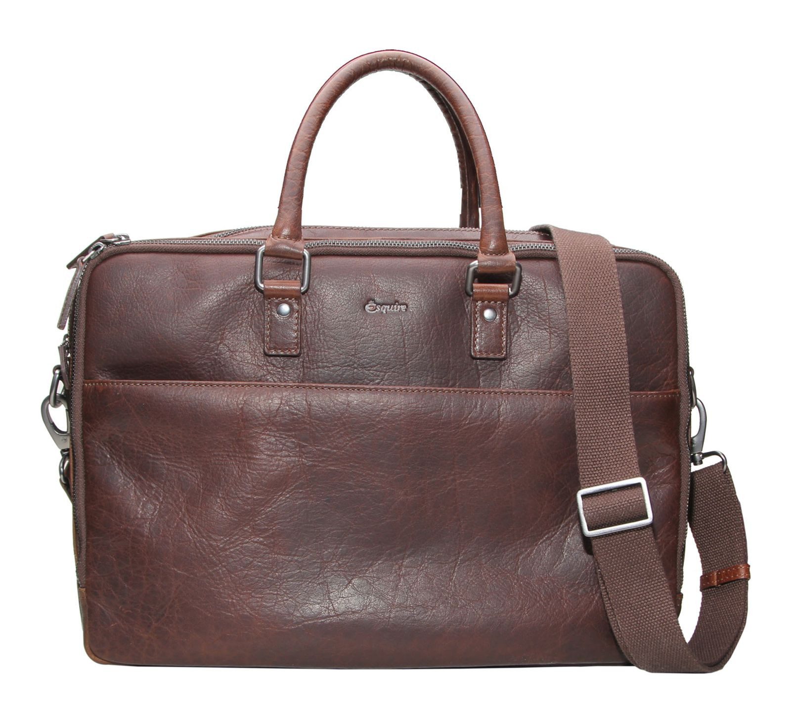 Esquire Businesstasche Business Bag, aus echtem Büffelleder