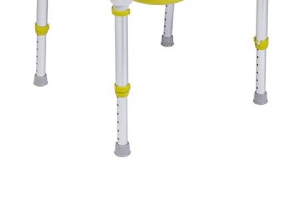 DocMed Toiletten-Stuhl Dusch- und Toilettenstuhl AQ-TICA Confort mit großer Rückenlehne, Ergonomische Sitzfläche, Leichte Bauweise