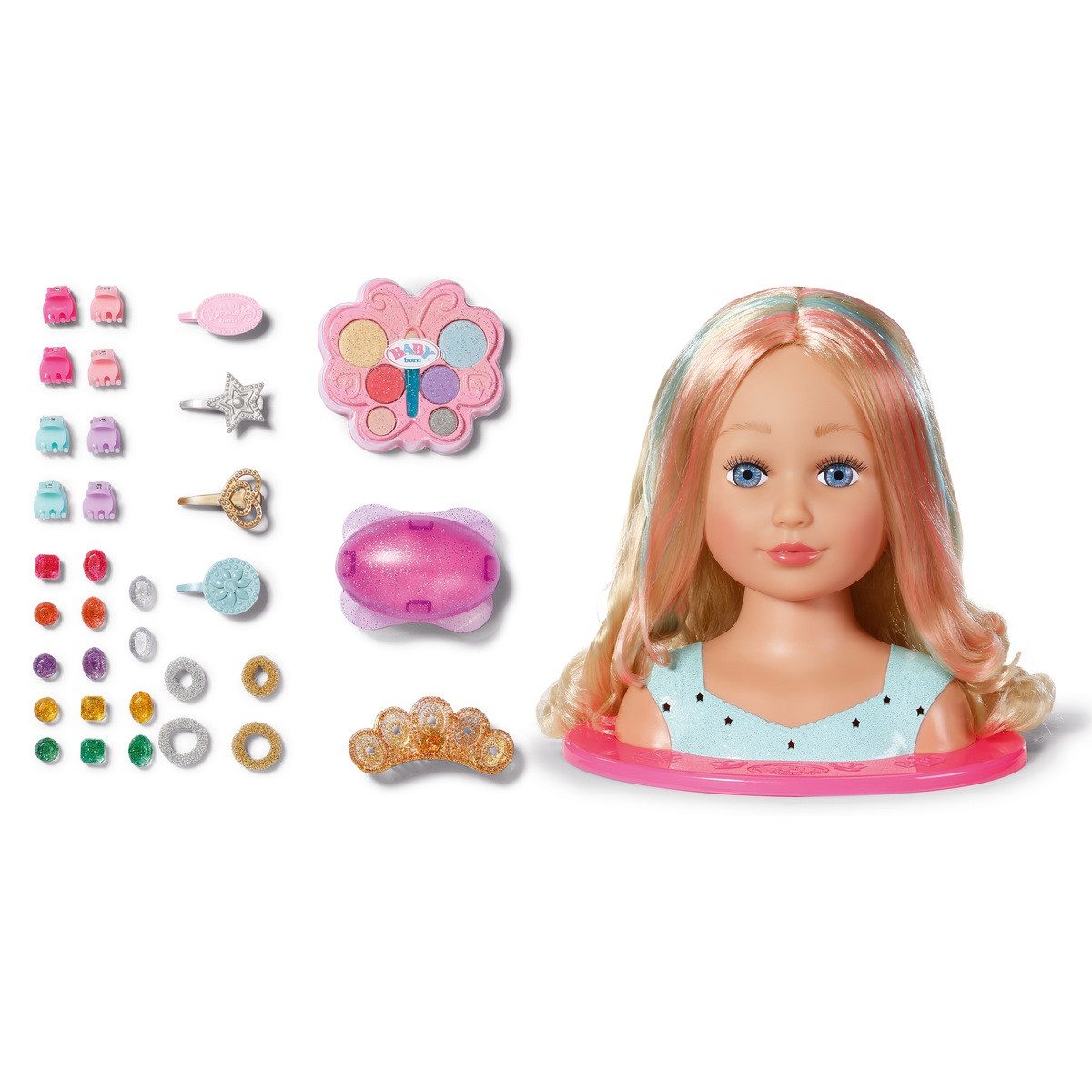 Baby Born Frisier- & Schminkkopf Zapf Creation Schmink- und Frisierkopf BABY born Sister