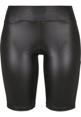 URBAN CLASSICS Stoffhose Damen Ladies Synthetic Leather Cycle Shorts (1-tlg)