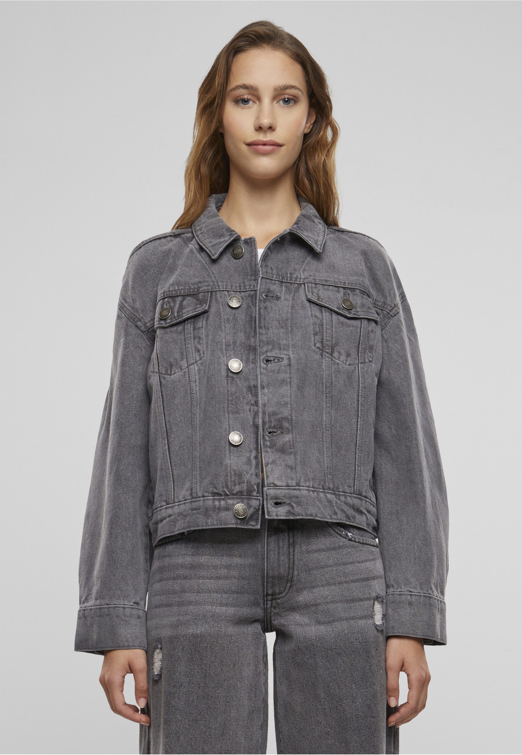 URBAN CLASSICS Jeansjacke Urban Classics Ladies 80‘s Oversized Denim Jacket (1-St)