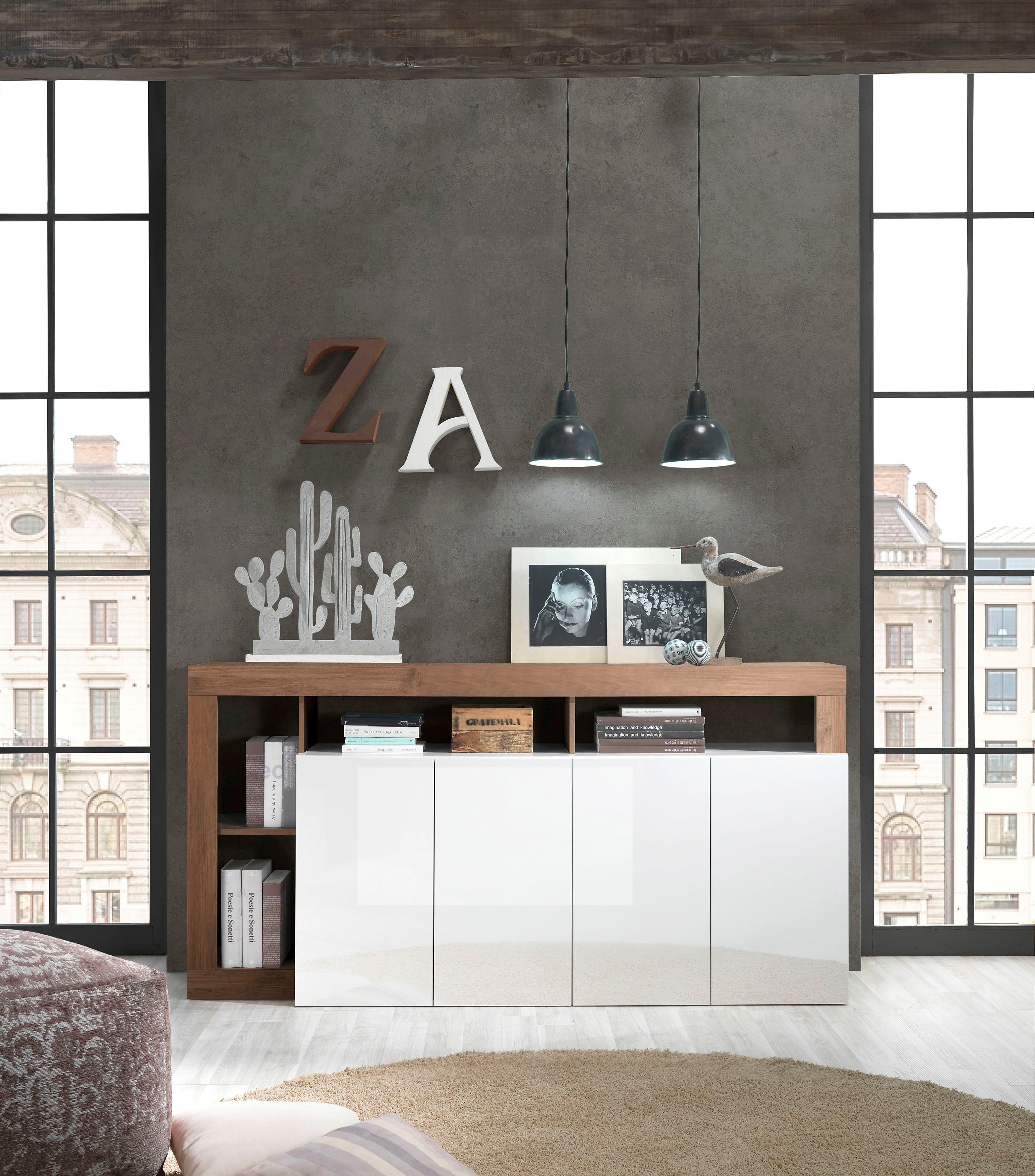 Home affaire Sideboard Hamburg, Breite 184 cm