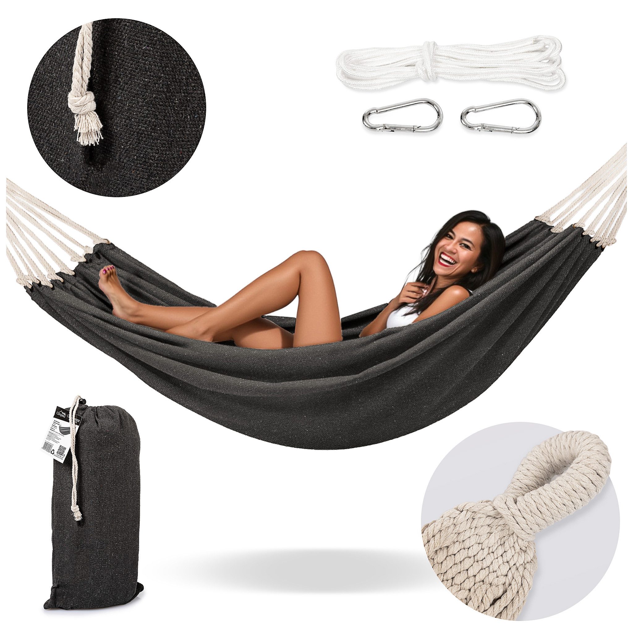 Campela Hängematte Gartenhängematte Boho für zwei günstig online kaufen