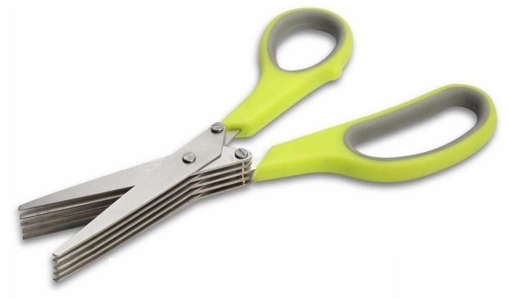 Luna24 simply great ideas... Kräuterschere Kräuterschere mit 5 Klingen Edelstahl rostfrei, zeitsparend