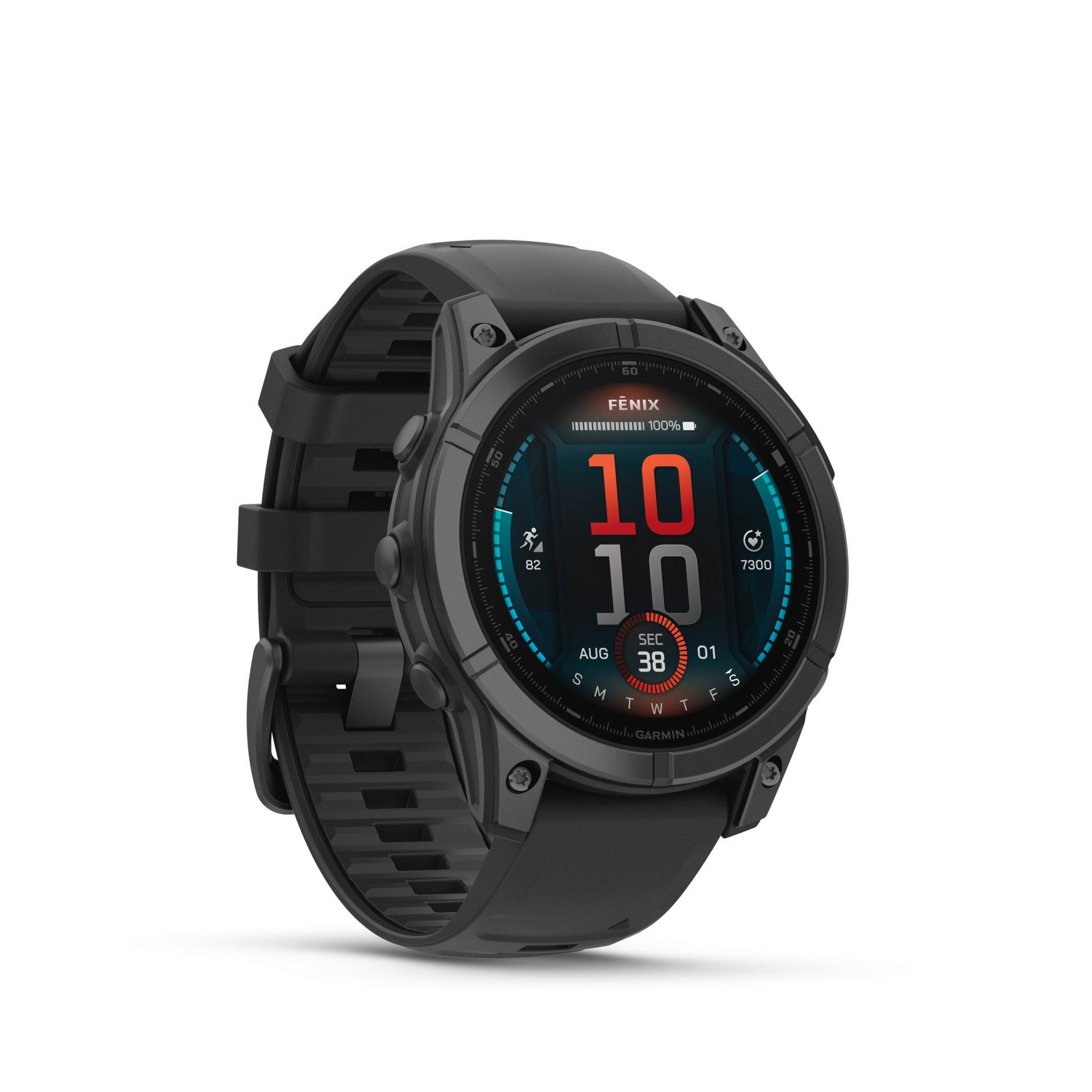 Garmin Fenix E - 47mm Smartwatch (3,3 cm/1,3 Zoll, Garmin) grau|schwarz