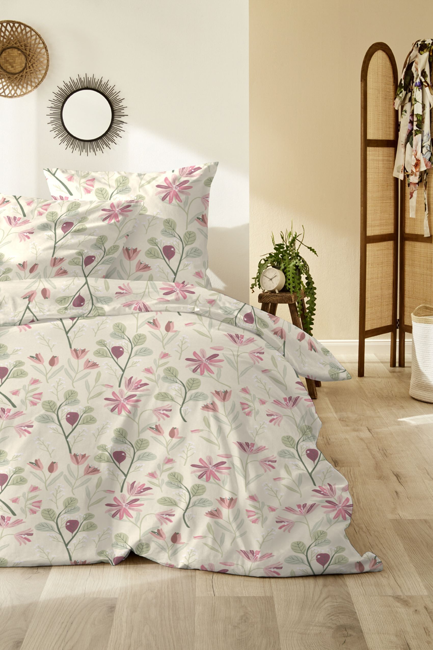 WESTMINSTER Bettwäsche Westminster Feinbiber Bettwäsche 135x200 Blumenwiese günstig online kaufen