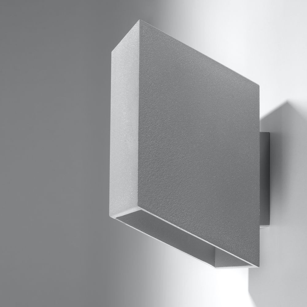 famlights Wandleuchte famlights, Wandleuchte Jennifer aus Aluminium in Grau G9 1 x 40 W