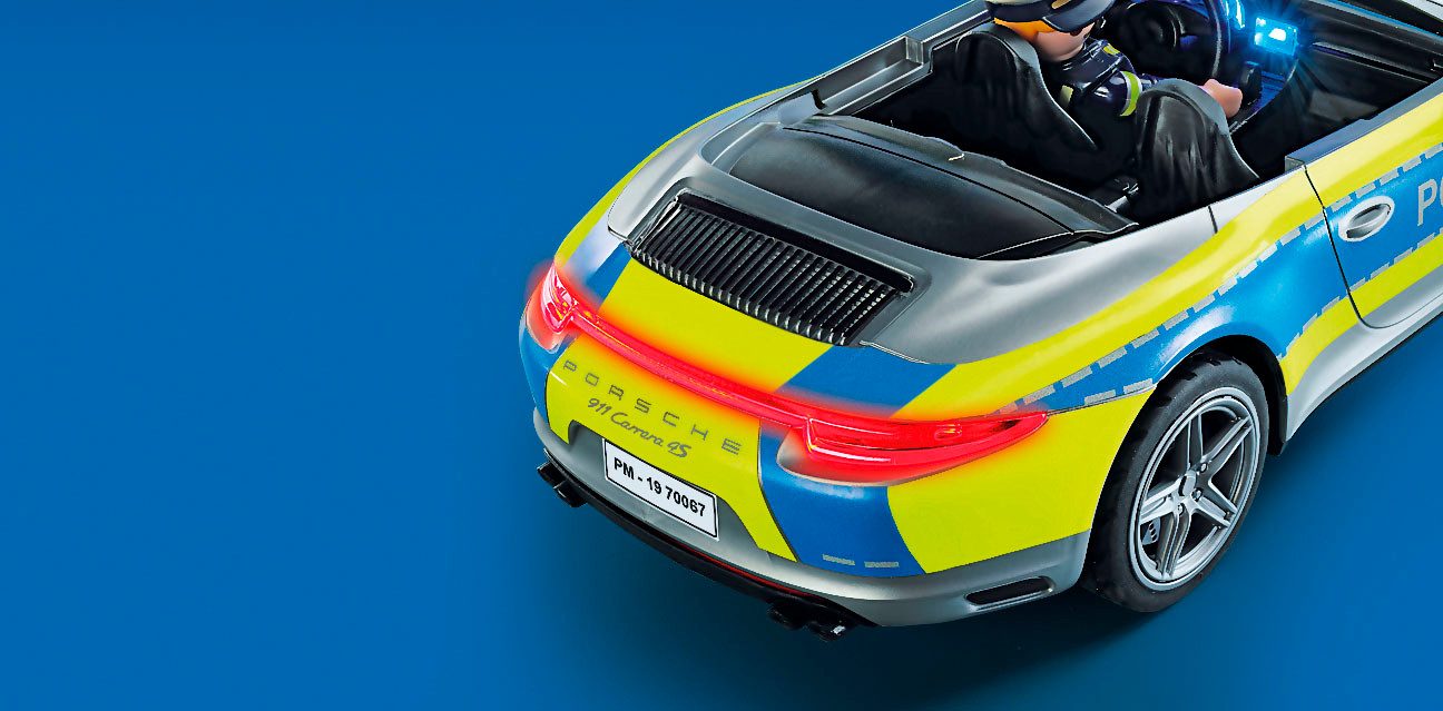 Playmobil® Porsche 911 Carrera 4S Polizei (70067), My Action Heroes Konstruktions-Spielset, (36 St), Made in Germany – Bild 4 von 5