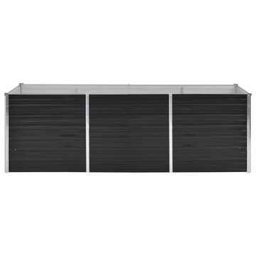 vidaXL Hochbeet Garten-Hochbeet Anthrazit 240 x 80 x 77 cm Verzinkter Stahl