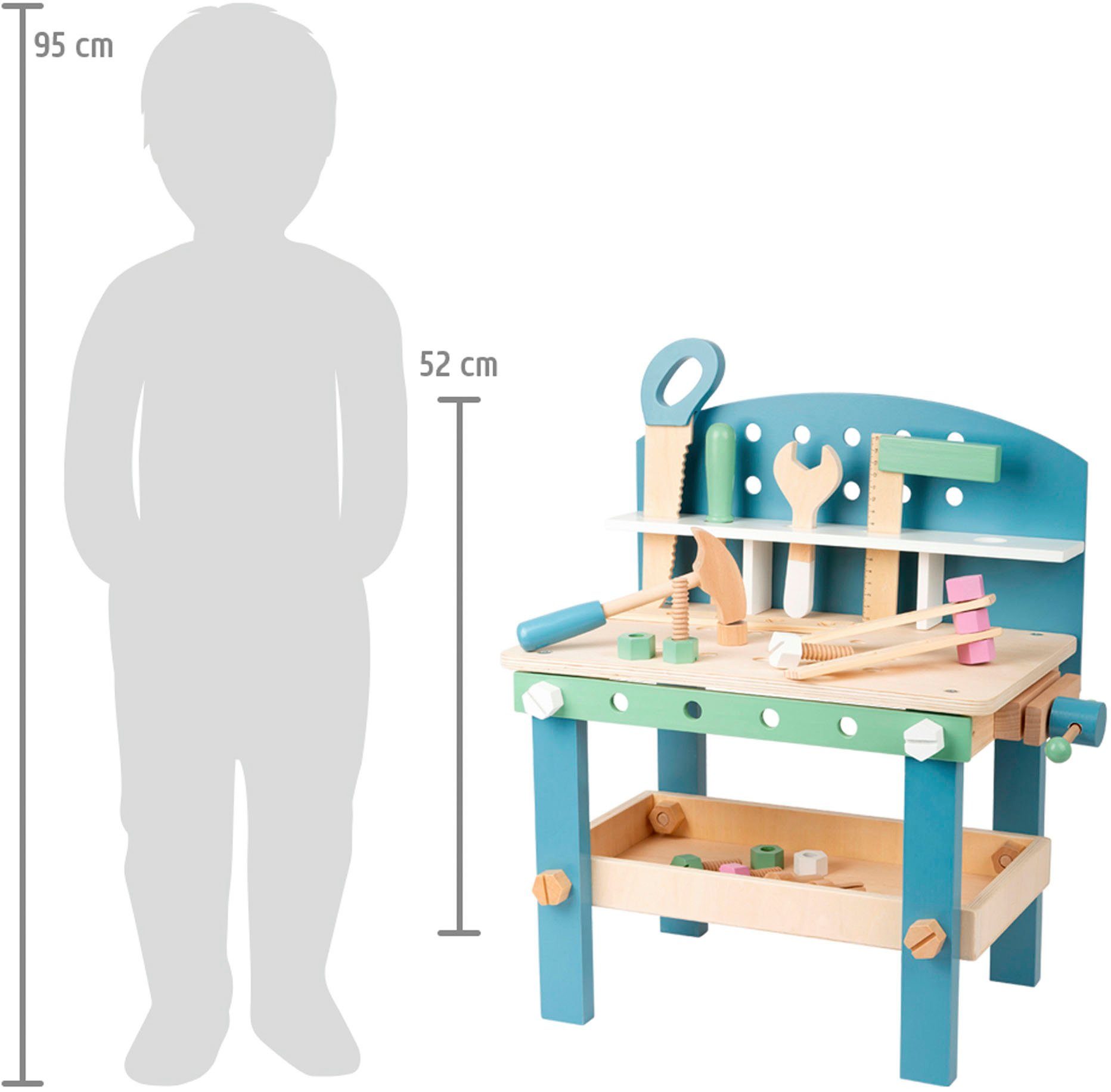 Spielwerkbank Holzspielzeug, Foot Small Werkbank Nordic