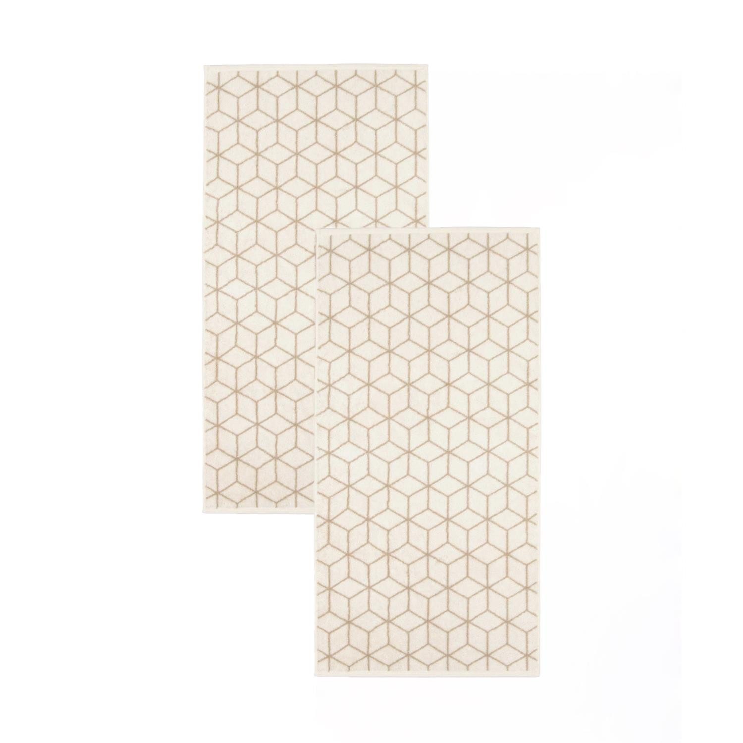 Villeroy & Boch Handtuch 2 Stück Villeroy & Boch Handtuch Coordinates 2557-33 cashmere 50x100, Walkfrottier (Spar-Set, 2-St), 100% Baumwolle