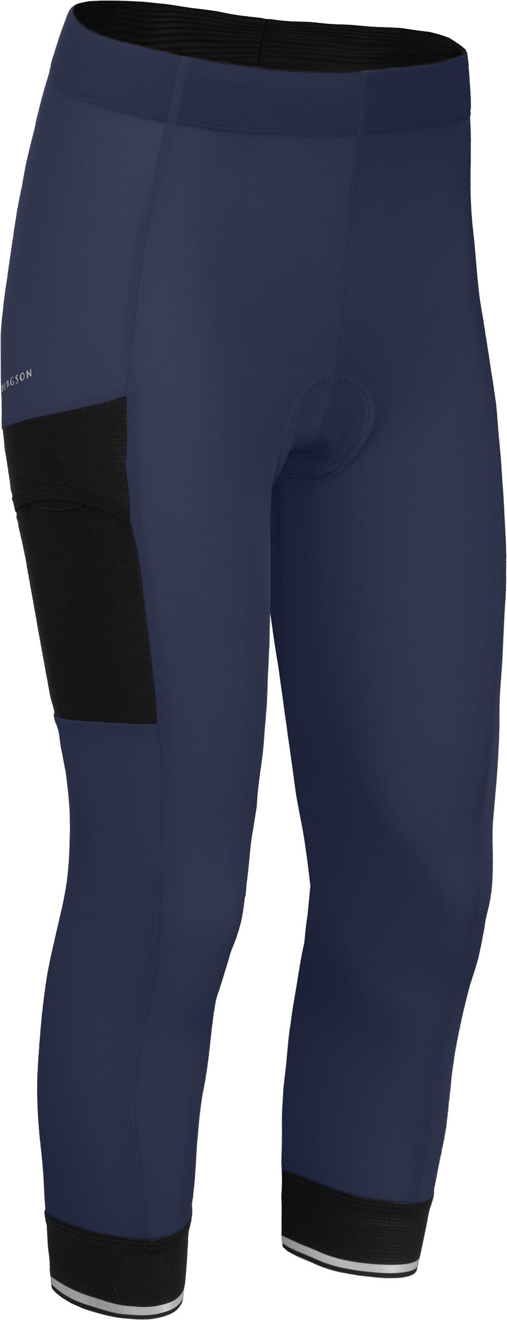 Bergson Fahrradhose SUNDRA COMFORT Capri (mit Sitzpolster) Damen 3/4 Radhose, bielastisch, tight, Normalgrößen, peacoat blau
