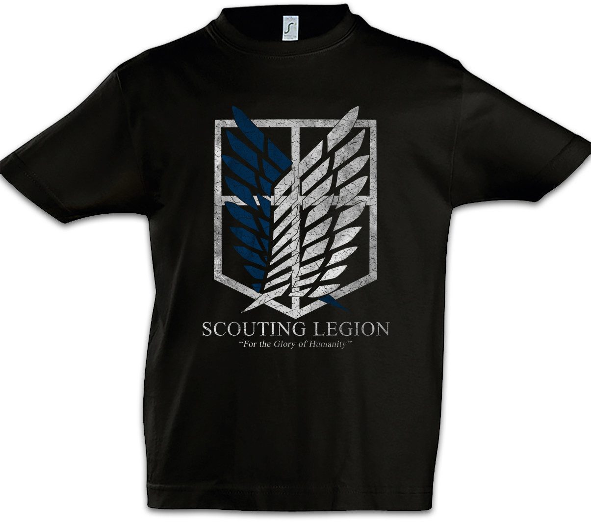 Print-Shirt Scouting Legion Kinder T-Shirt Attack On Logo Symbol Titan Sign Game
