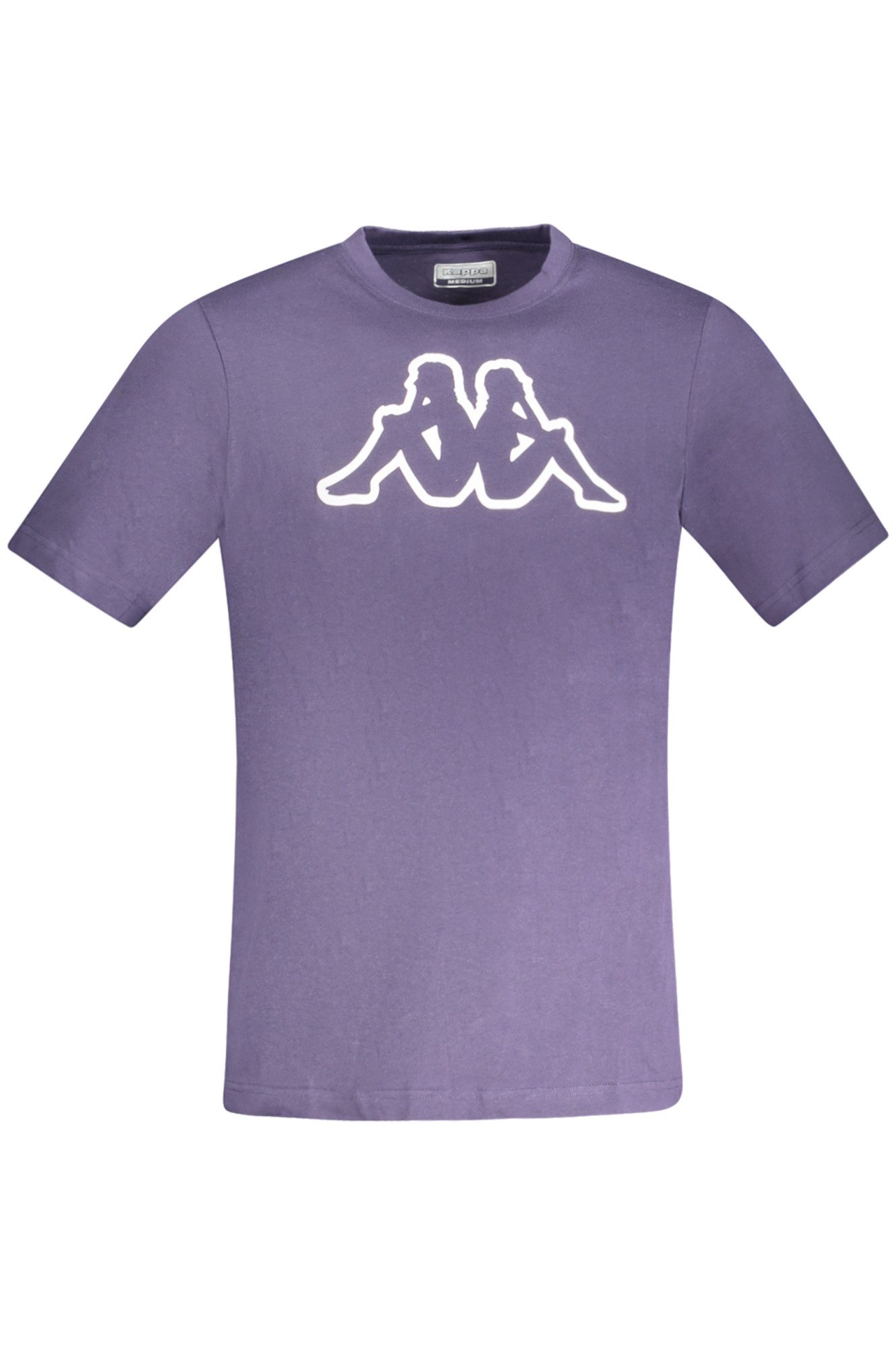 Kappa T-Shirt Blaues Herren-T-Shirt, Kurzarm & Regular Fit mit