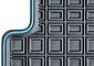 WALSER Universal-Fußmatten »Blueline Premium« (2 Stück), Kombi/PKW, Größe 1, Bild 3