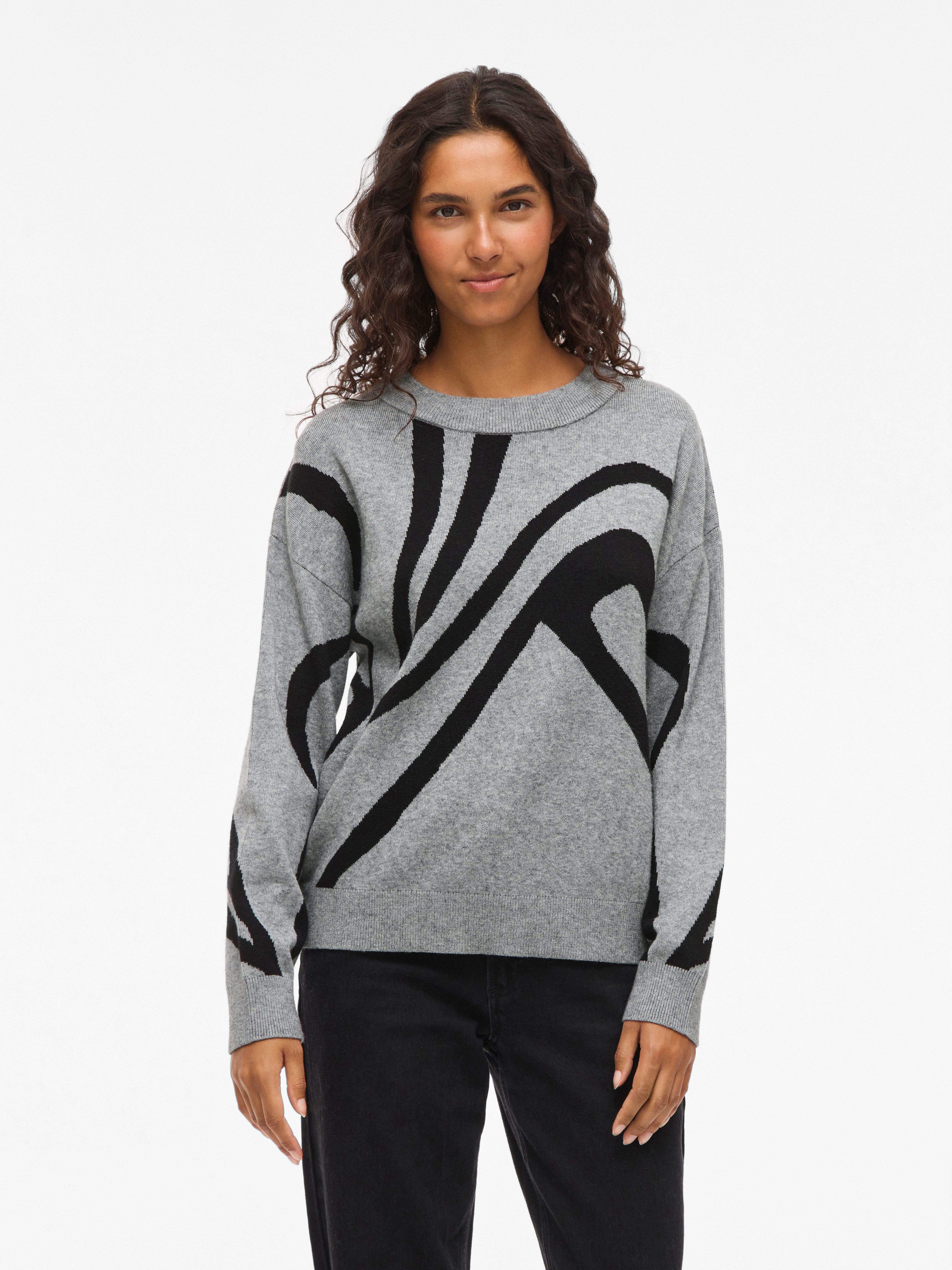 Vila Strickpullover VITIF JACQUARD L/S KNIT TOP - NOOS günstig online kaufen