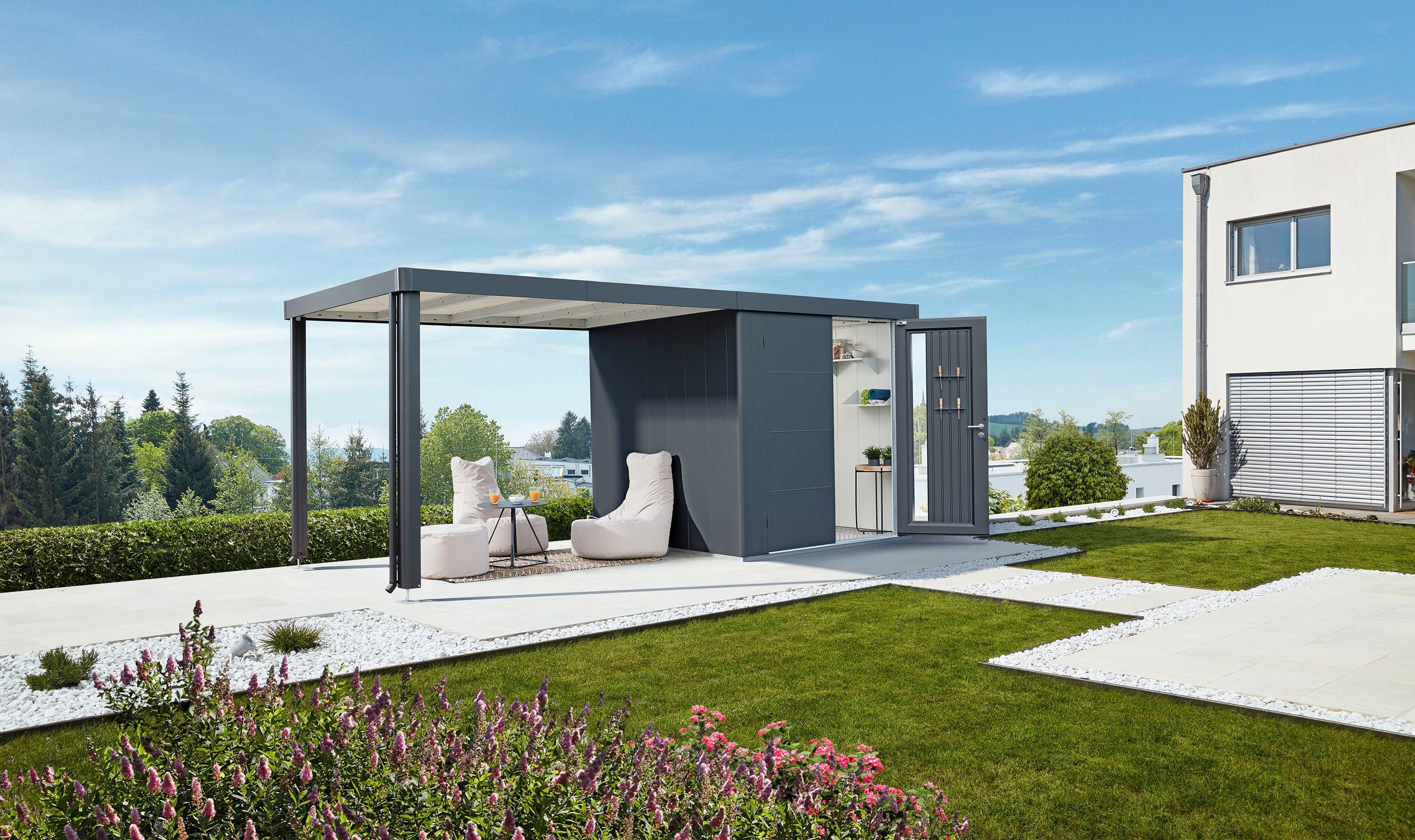 Biohort GerätehausAnbaudach, BxT 300x235 cm, für Gerätehaus Neo 2A2D