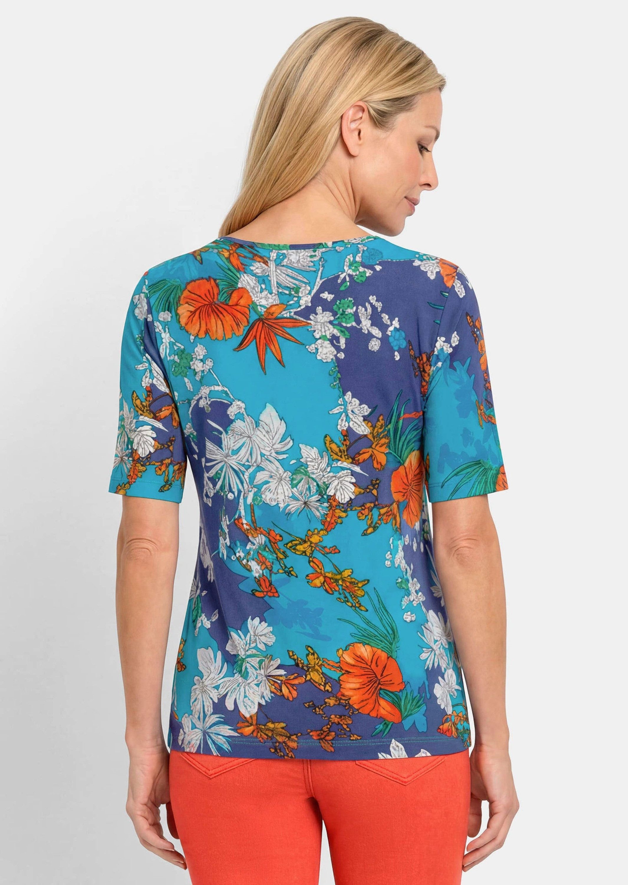 GOLDNER T-Shirt Shirt aus softer Baumwollmischung