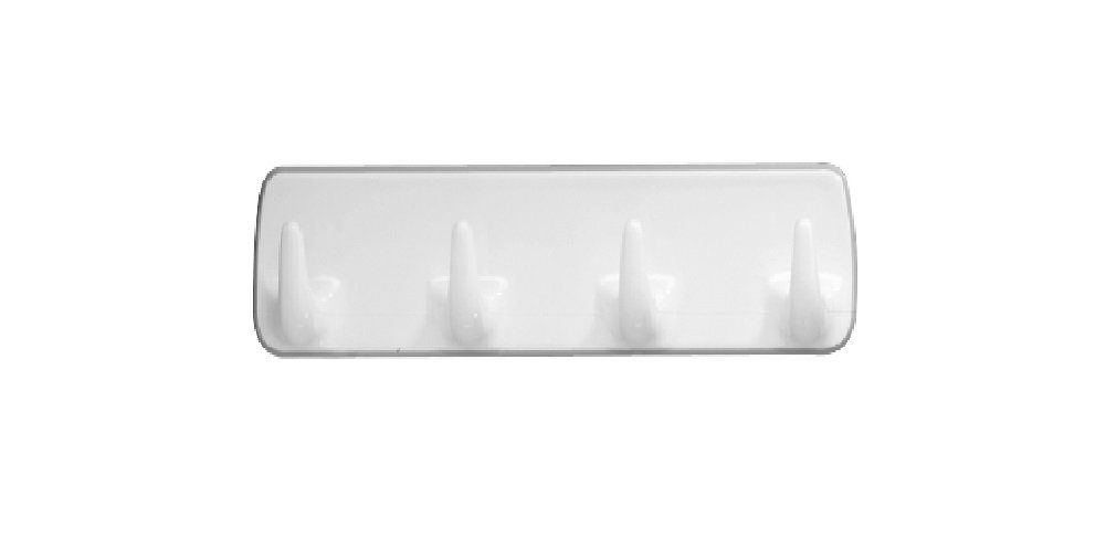 WENKO Badaccessoire-Set WENKO Hakenleiste Weiß