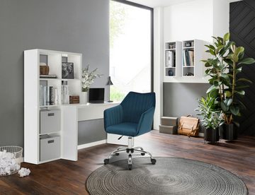 INOSIGN Bürostuhl Cesano, eleganter Schreibtischstuhl, bequeme Polsterung, Samststuhl