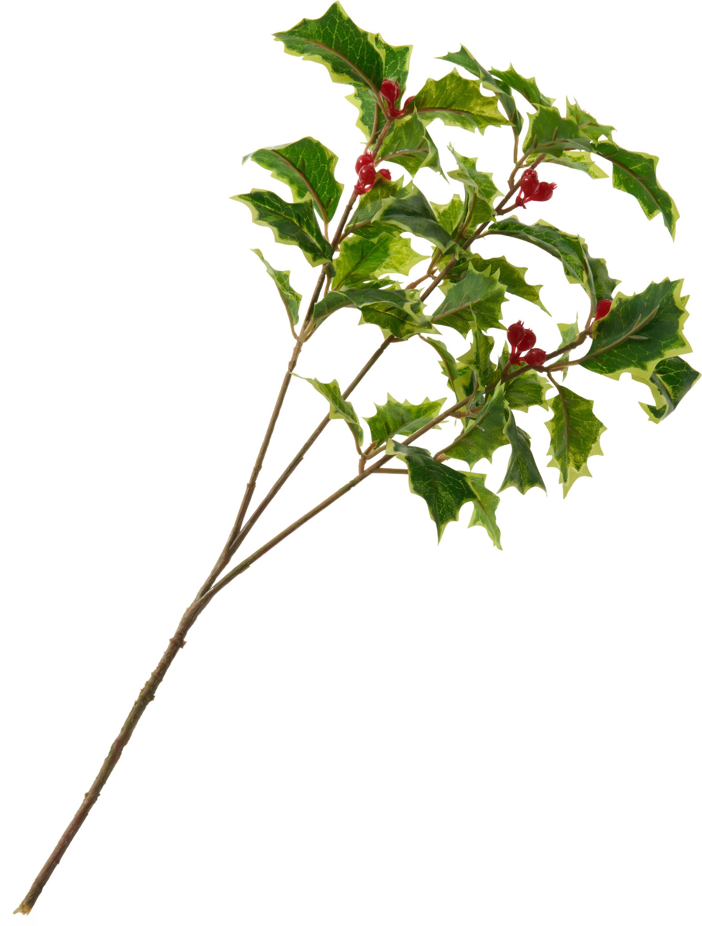 Kunstzweig Ilex Zweig mit Beeren