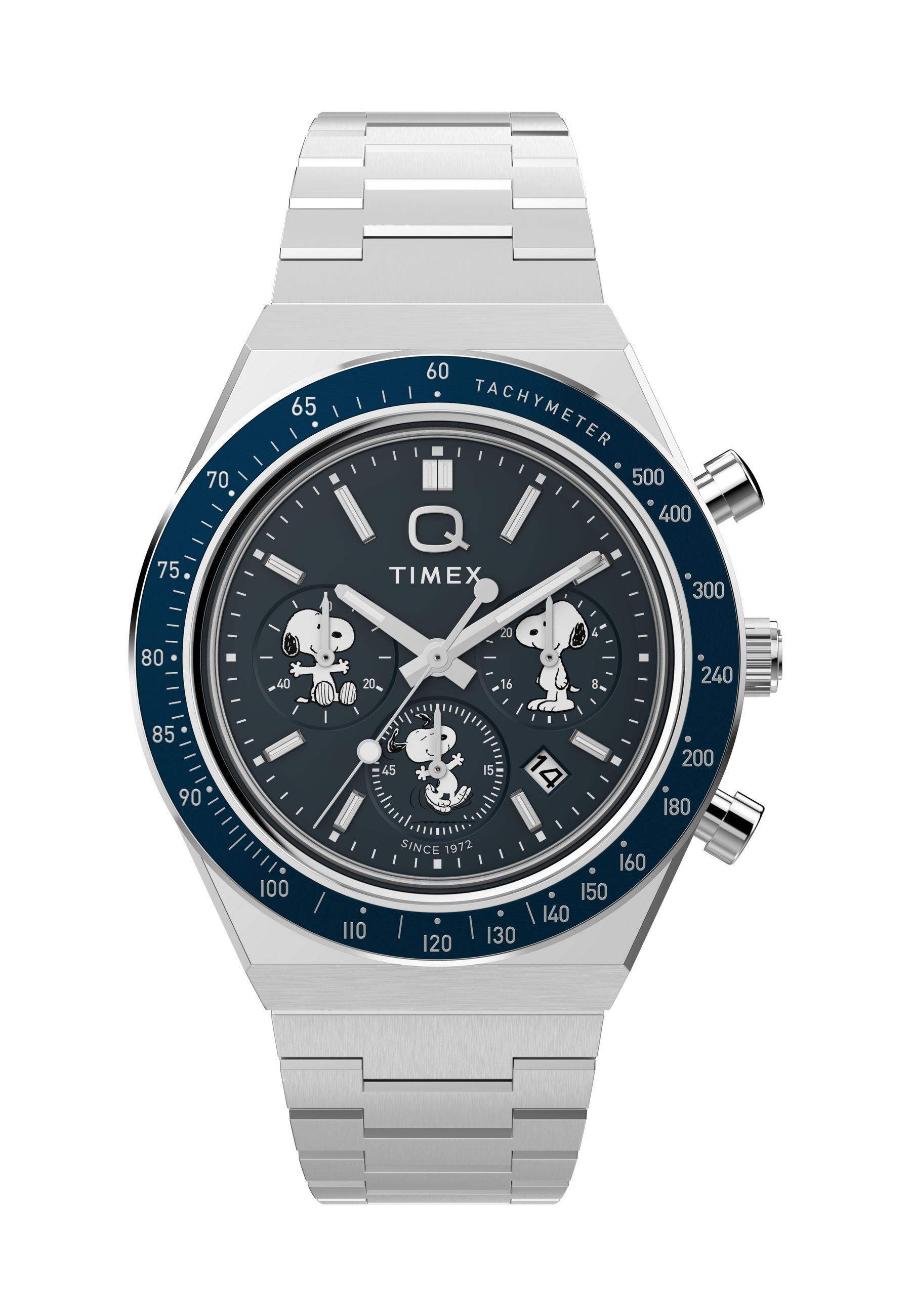 Timex Quarzuhr Timex x Peanuts® Q Timex® Chronograph, (1-tlg), Quartz Analog