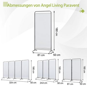 Angel Living Paravent Klappbar Raumteiler Freistehend Sichtschutzwand, Paravent 1 Teilig, 81(B)x 50(T)x 180(H)cm