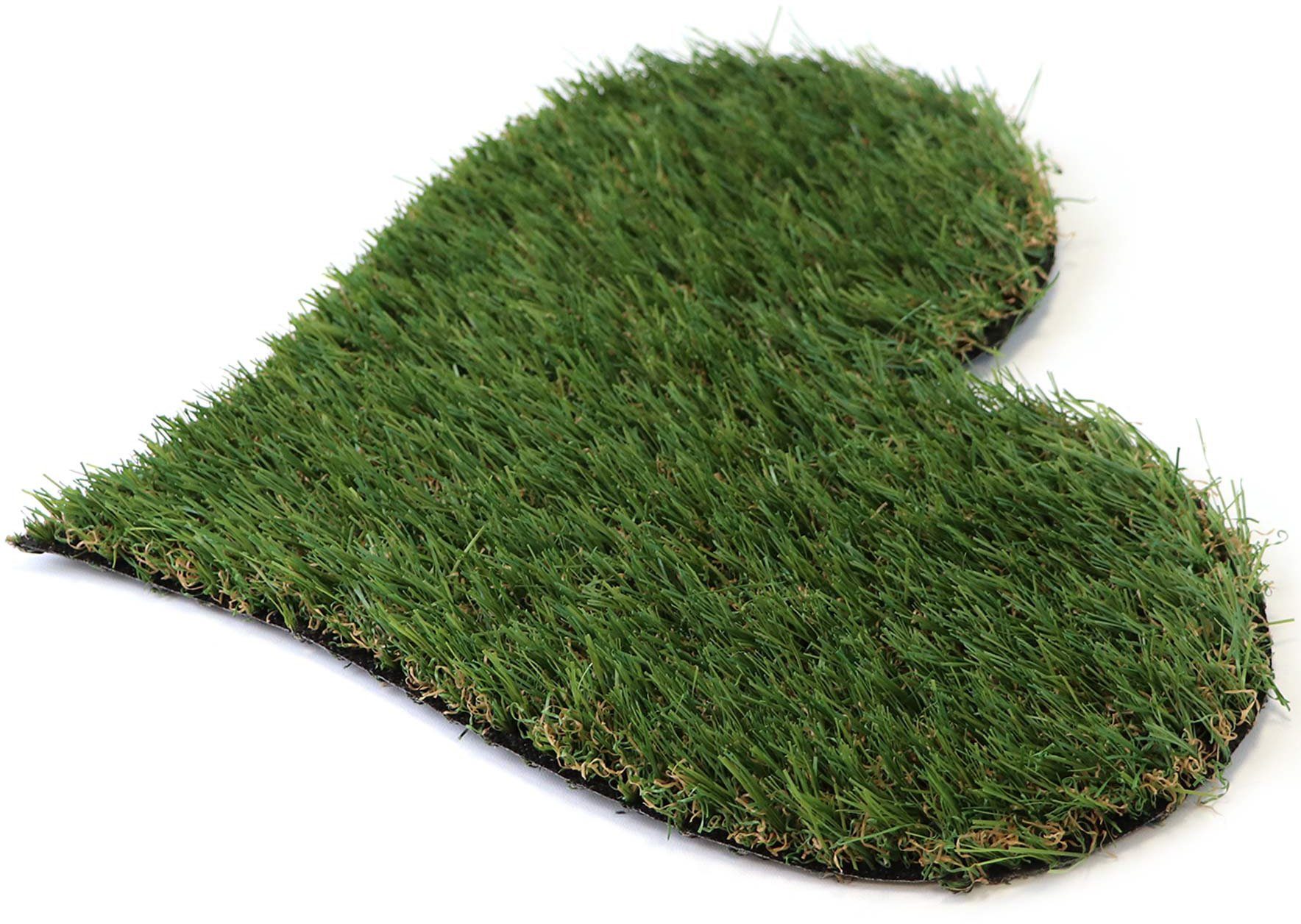 Gras-Optik, Deko-Matte Platzset, Größe Primaflor-Ideen 33x27 Textil, 2-St), (Set, cm Herz, in in