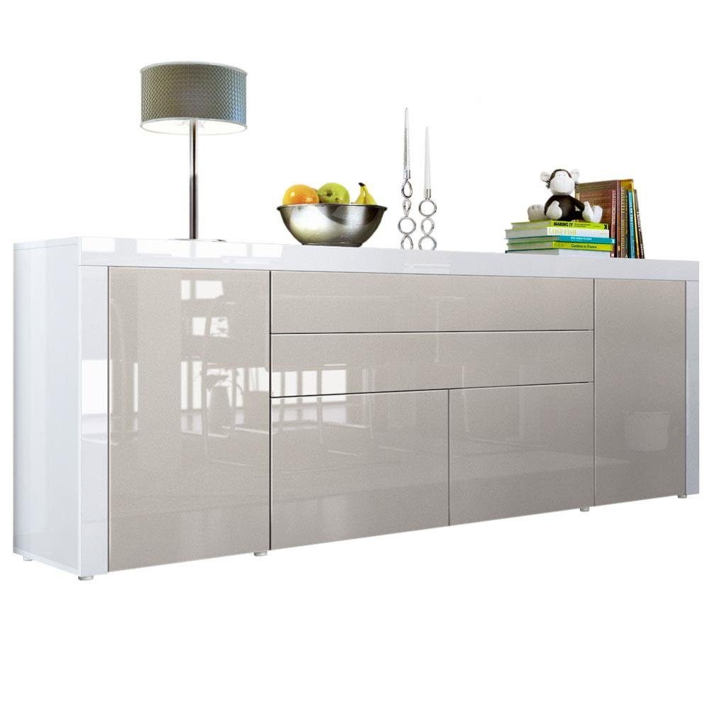 Vladon Sideboard La Paz V2 (Kommode, mit 2 Türen, 2 Schubkästen und 2 Klapp günstig online kaufen