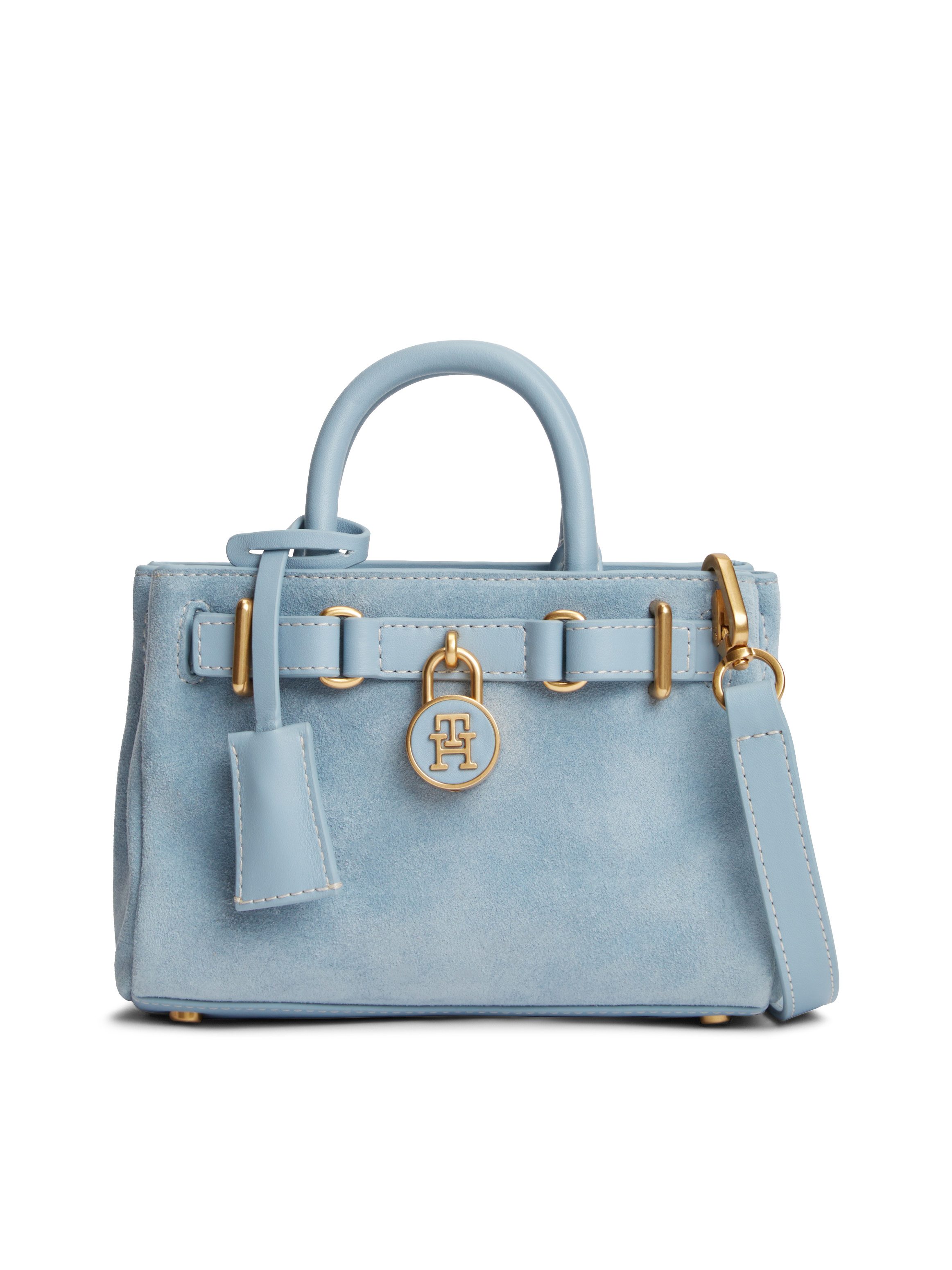 Tommy Hilfiger Tragetasche AMERICAN ICON MICRO TOTE SUEDE, Damen Handtasche günstig online kaufen