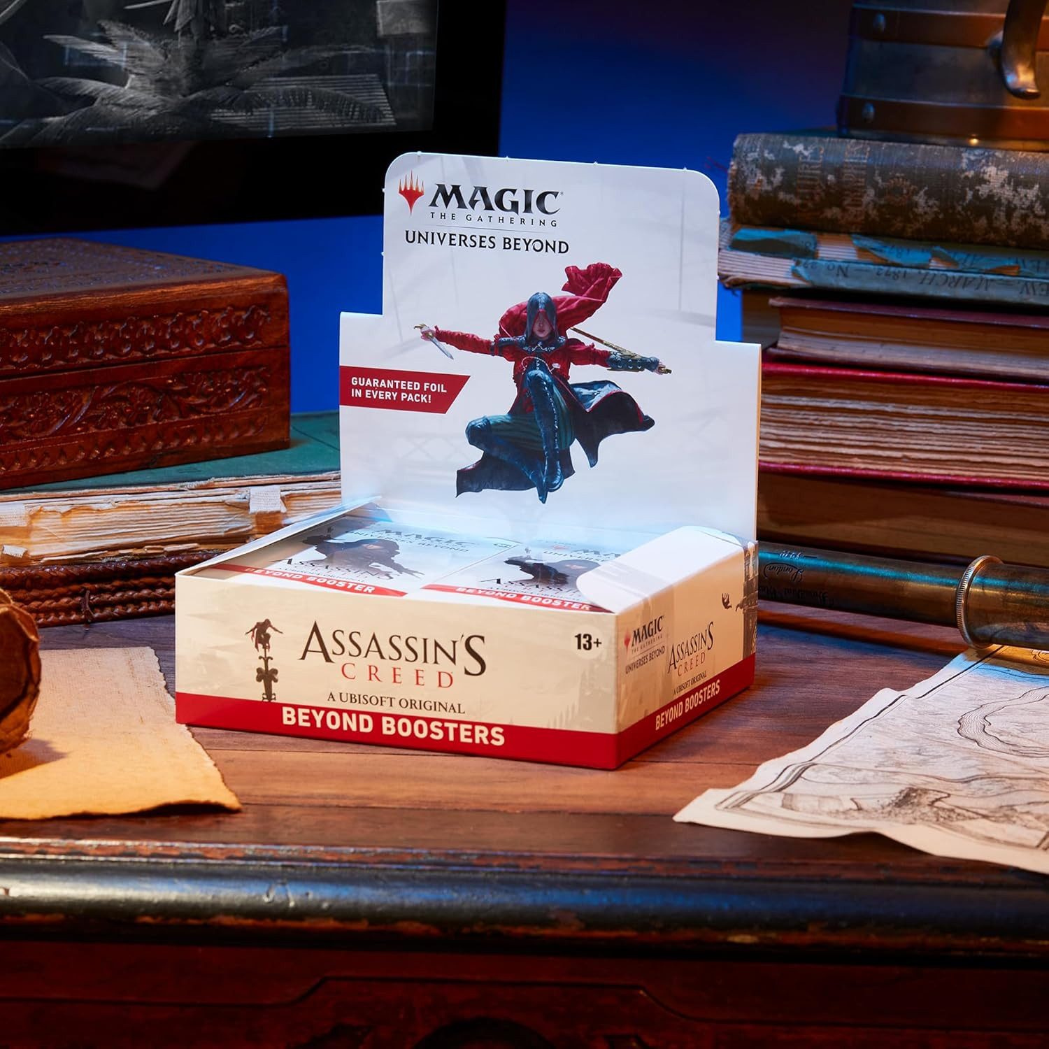 Magic the Gathering Sammelkarte Universes Beyond: Assassin’s Creed Beyond Booster Display Englisch, Includes 24 Booster Packs