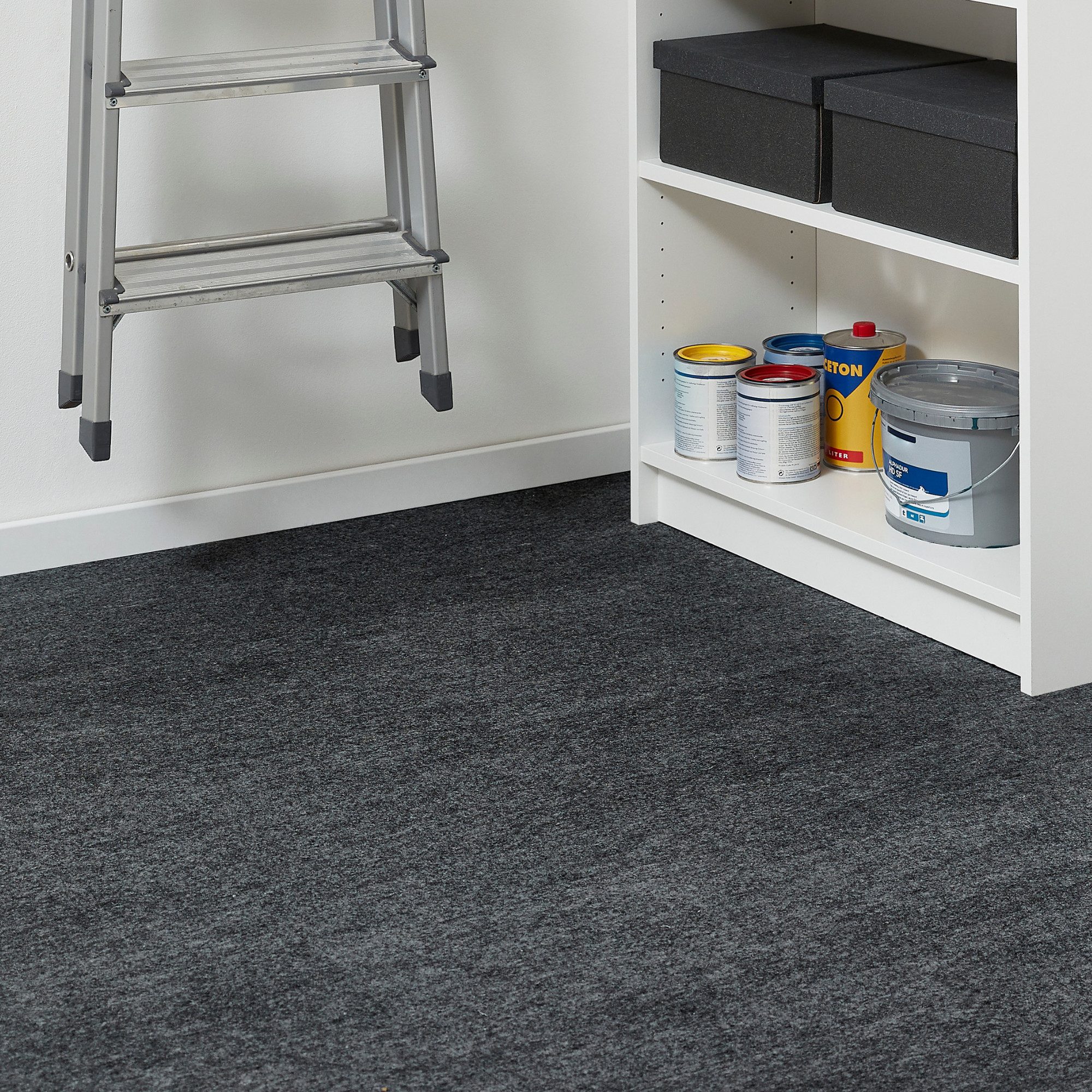 Andiamo Teppichfliese Skandi, selbstklebend, Gesamthöhe 4 mm, rechteckig, 40x40 cm, 25 Stück (4 qm), 50 Stück (8 qm) oder 100 Stück (16 qm)