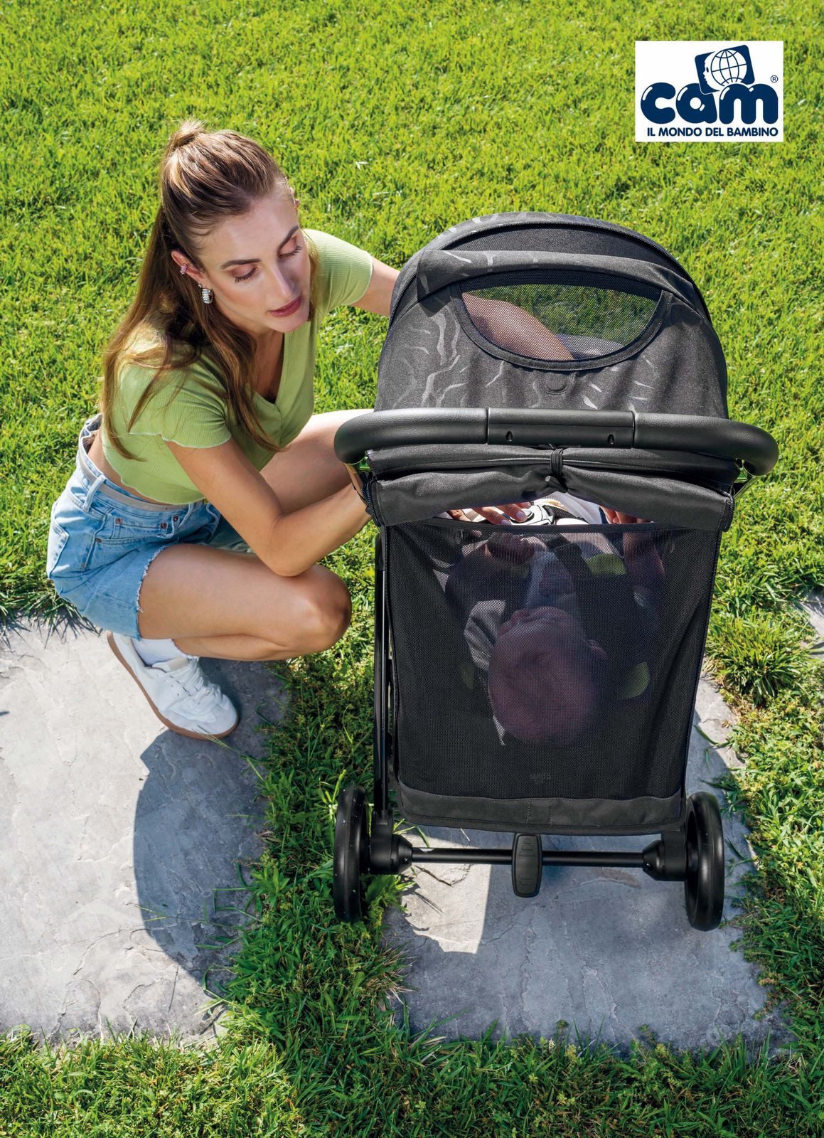 CAM Kombi-Kinderwagen CAM Buggy Oliver im City-Design, klappbar