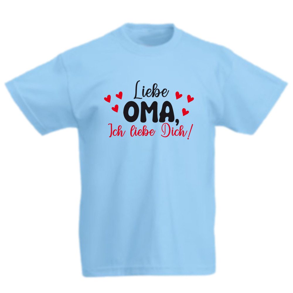 G-graphics T-Shirt Liebe Oma, Ich liebe Dich! Kinder T-Shirt, mit Spruch / Sprüche / Print / Aufdruck