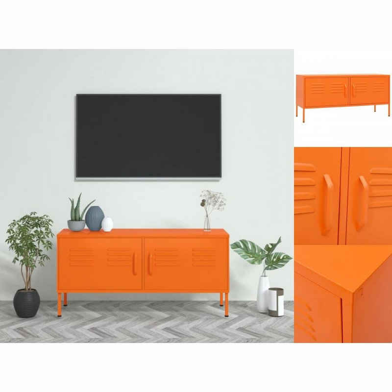 vidaXL TV-Schrank TV-Schrank Orange 105x35x50 cm Stahl Lowboard