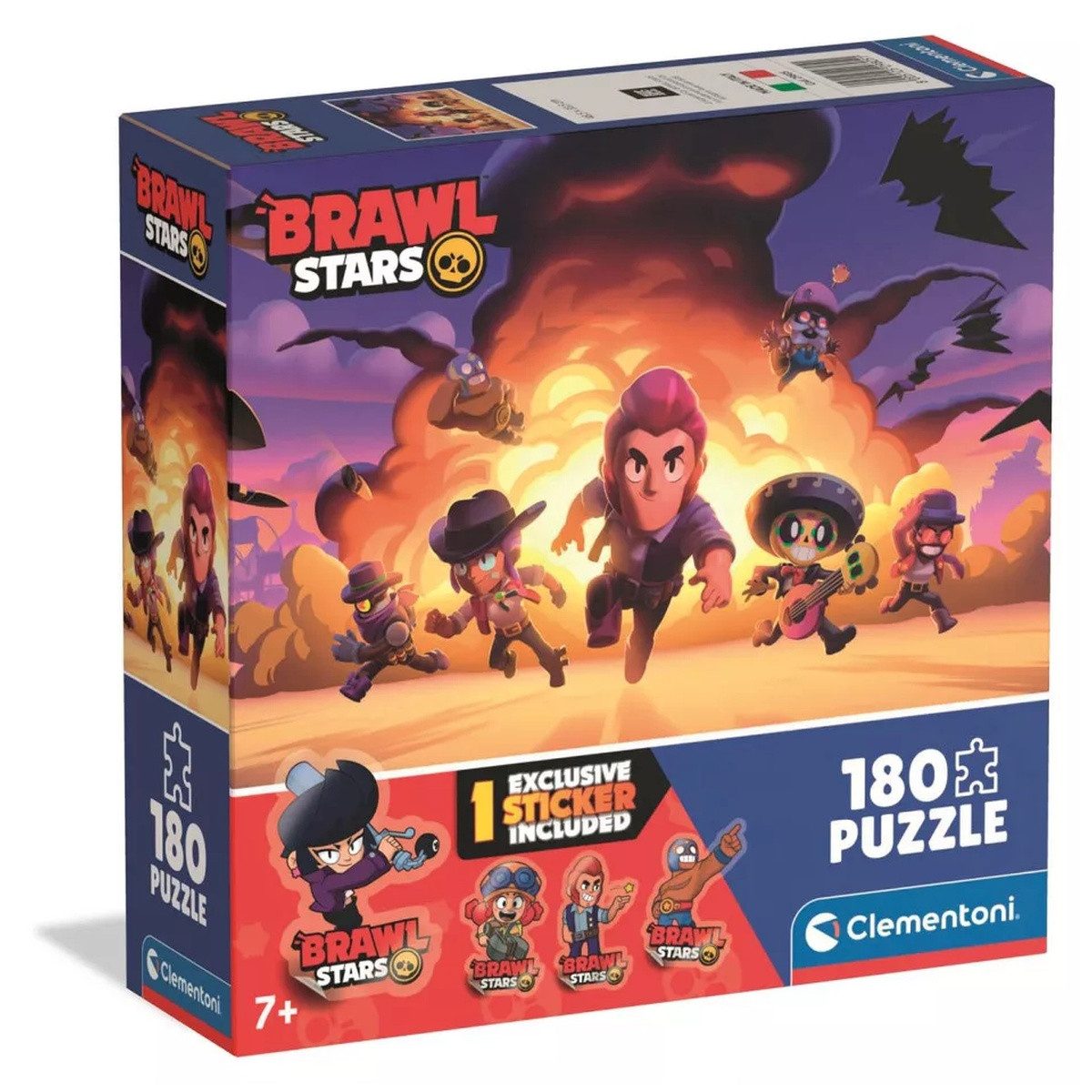 Brawl Stars Spiel Brawl Stars Wild Escape Clementoni Puzzle mit 180 Teilen