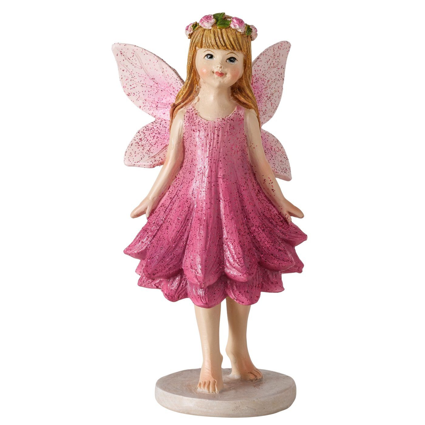 MF Engelfigur Elfen Figur Evangeline 2er Set Pink Lila Dekoration (2 St)