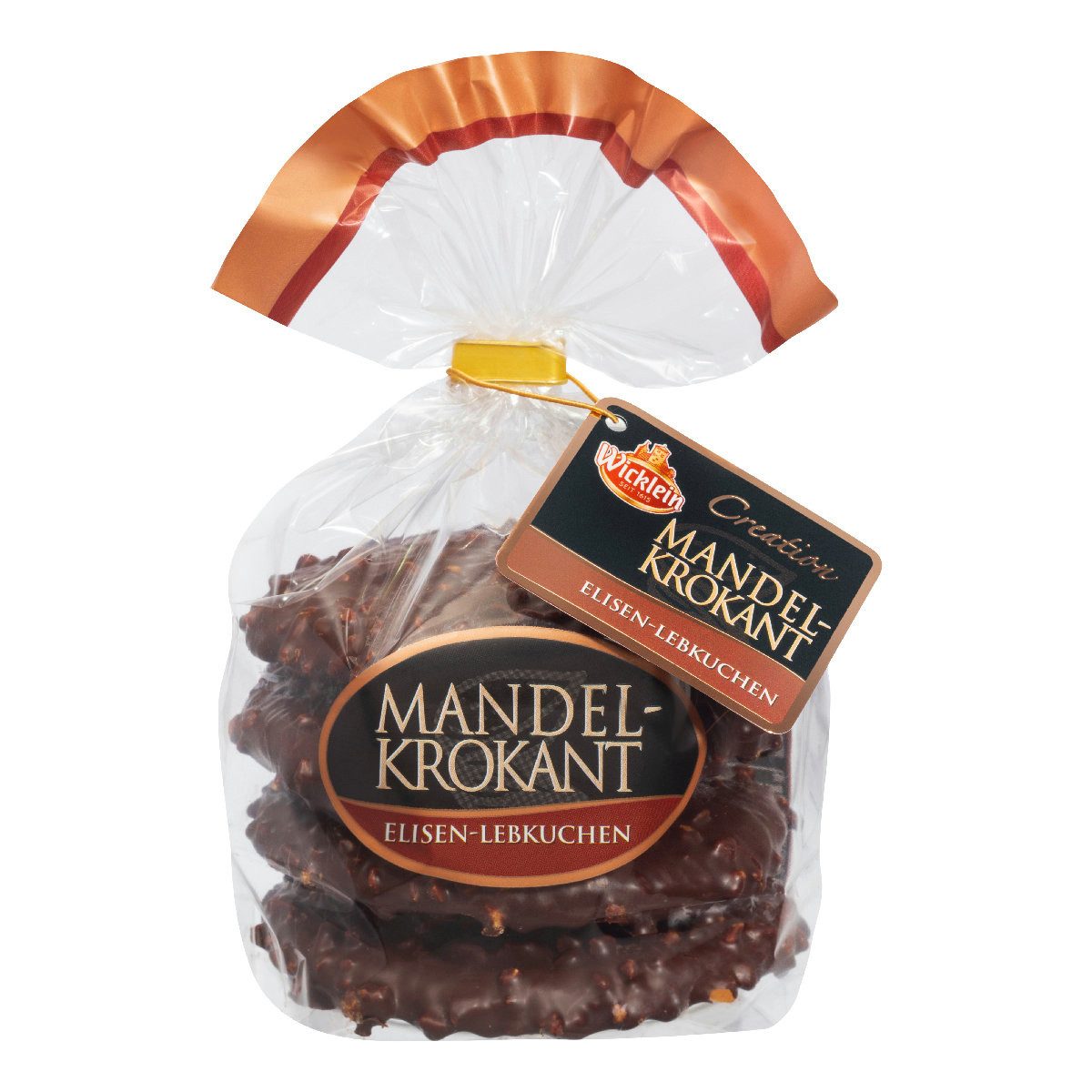 Wicklein Süßigkeit, Wicklein Nürnberger Elisen Lebkuchen mit köstlichem Mandelkrokant 275g