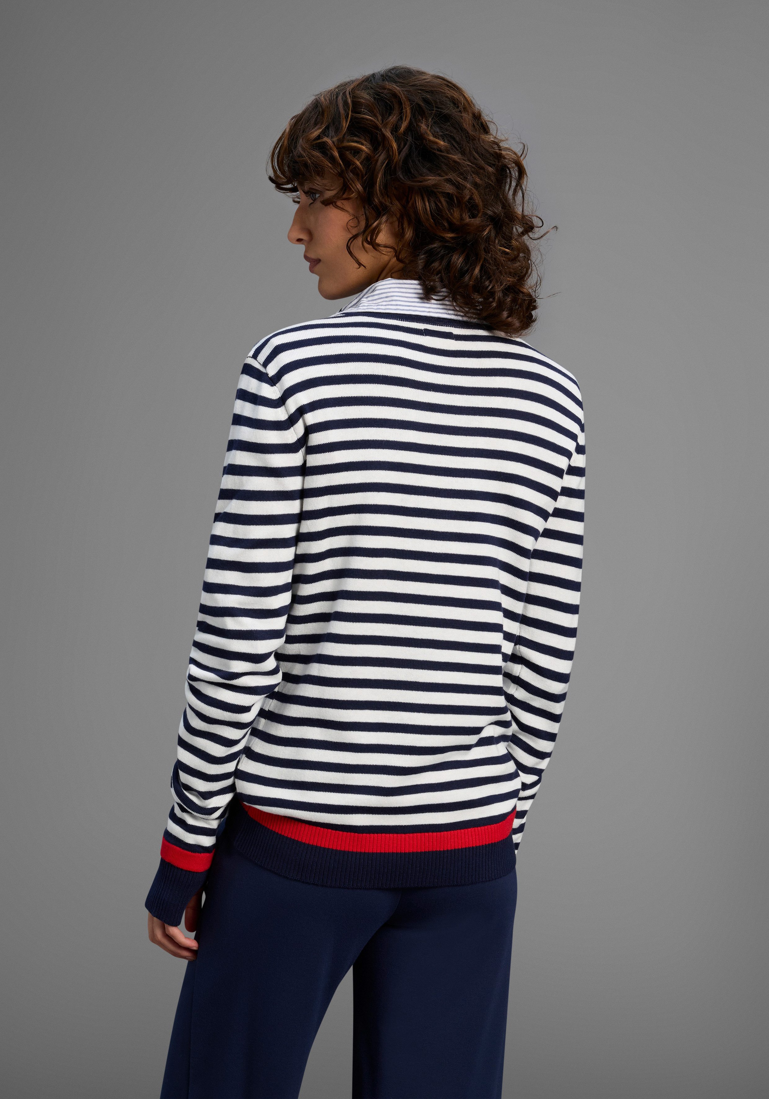 KangaROOS Streifenpullover mit Ringelstreifen und herzlichem Logodruck günstig online kaufen