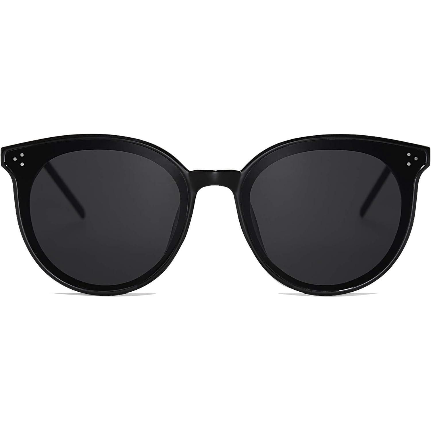 LuxusKollektion Retrosonnenbrille Sonnenbrille Damen Retro Vintage Cateye Übergroß UV400 Schwarz Grau