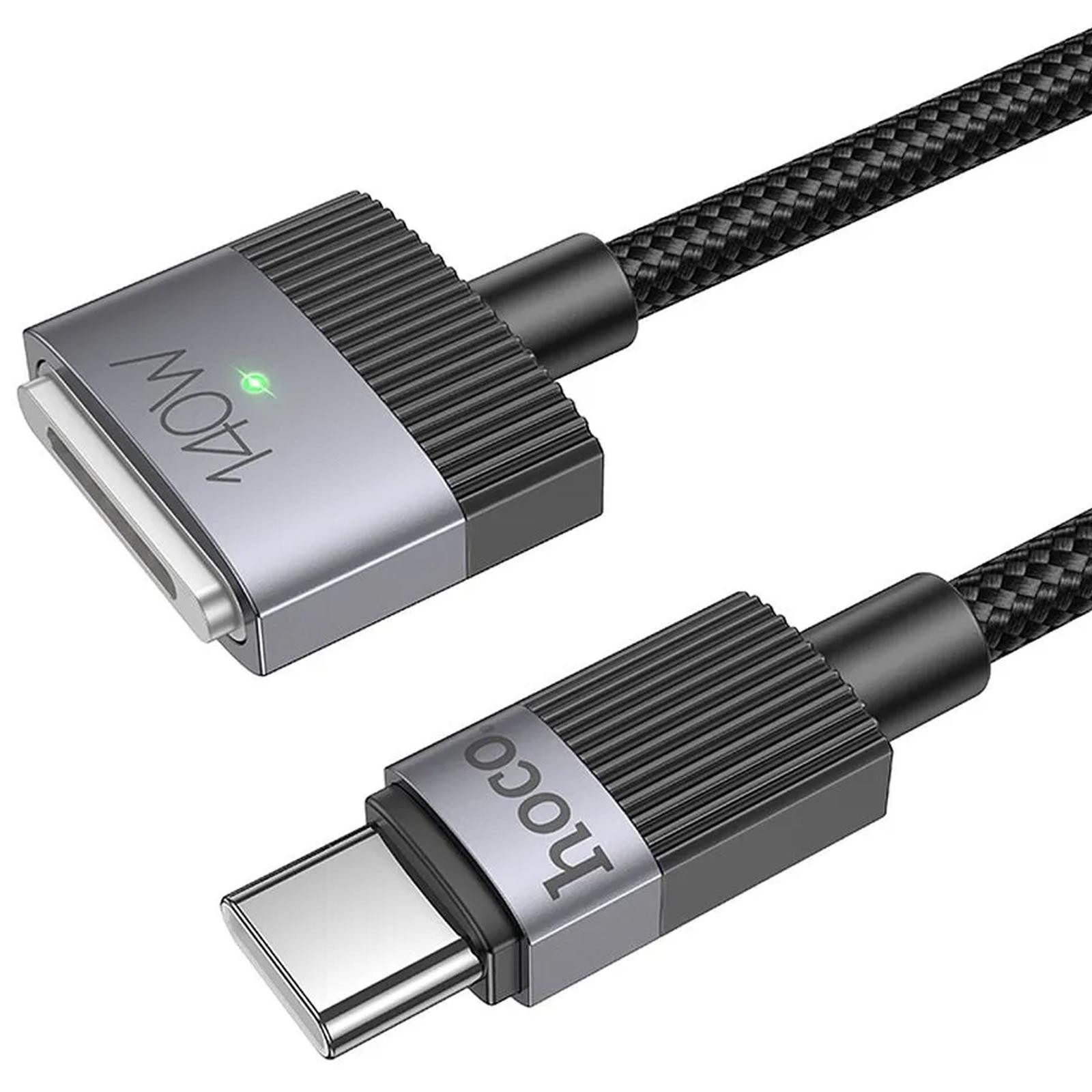 hoco. U141 - Typ-C auf Magsafe 3 magnetisches Ladekabel, MagSafe 3, USB Typ C (180 cm), Ladekabel für Apple MacBook Pro & Air USB C 140W Schnellladekabel 1.8m – Bild 3 von 5